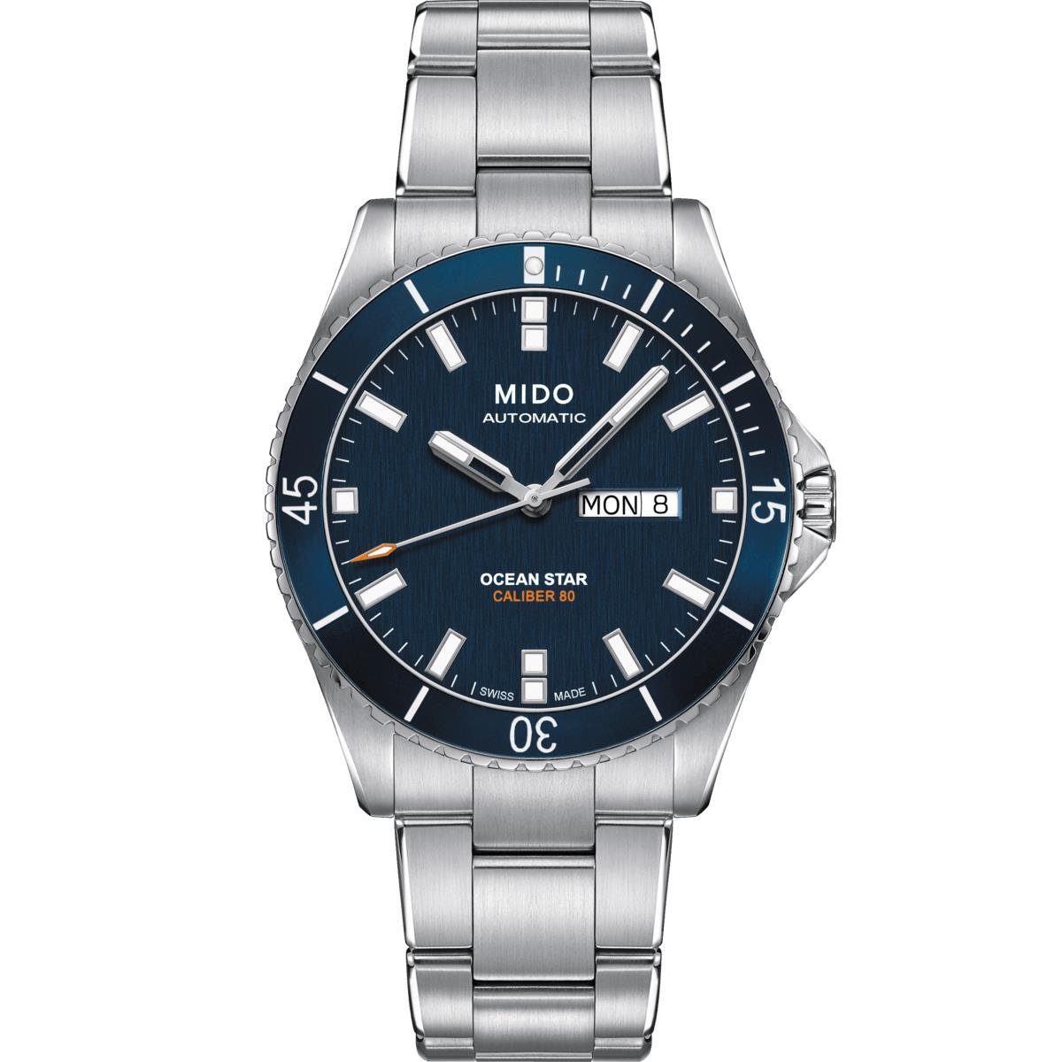 Schweizer Uhr Mido Herren Uhr M0264301104100 Ocean Star 200 Edelstahl