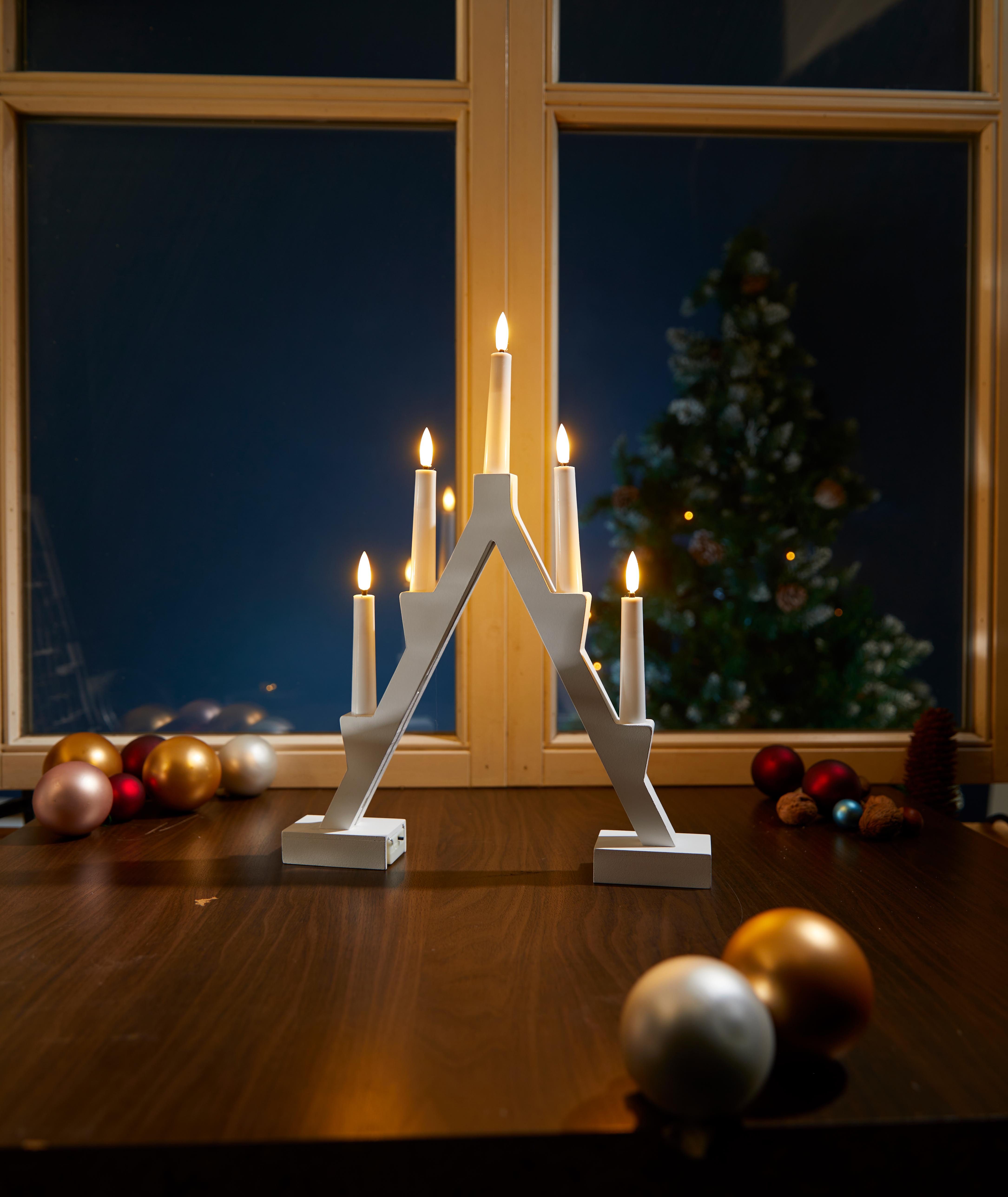 Northpoint LED Lichterbogen Fensterleuchte Weihnachtsdeko 24h Timer Batteri günstig online kaufen