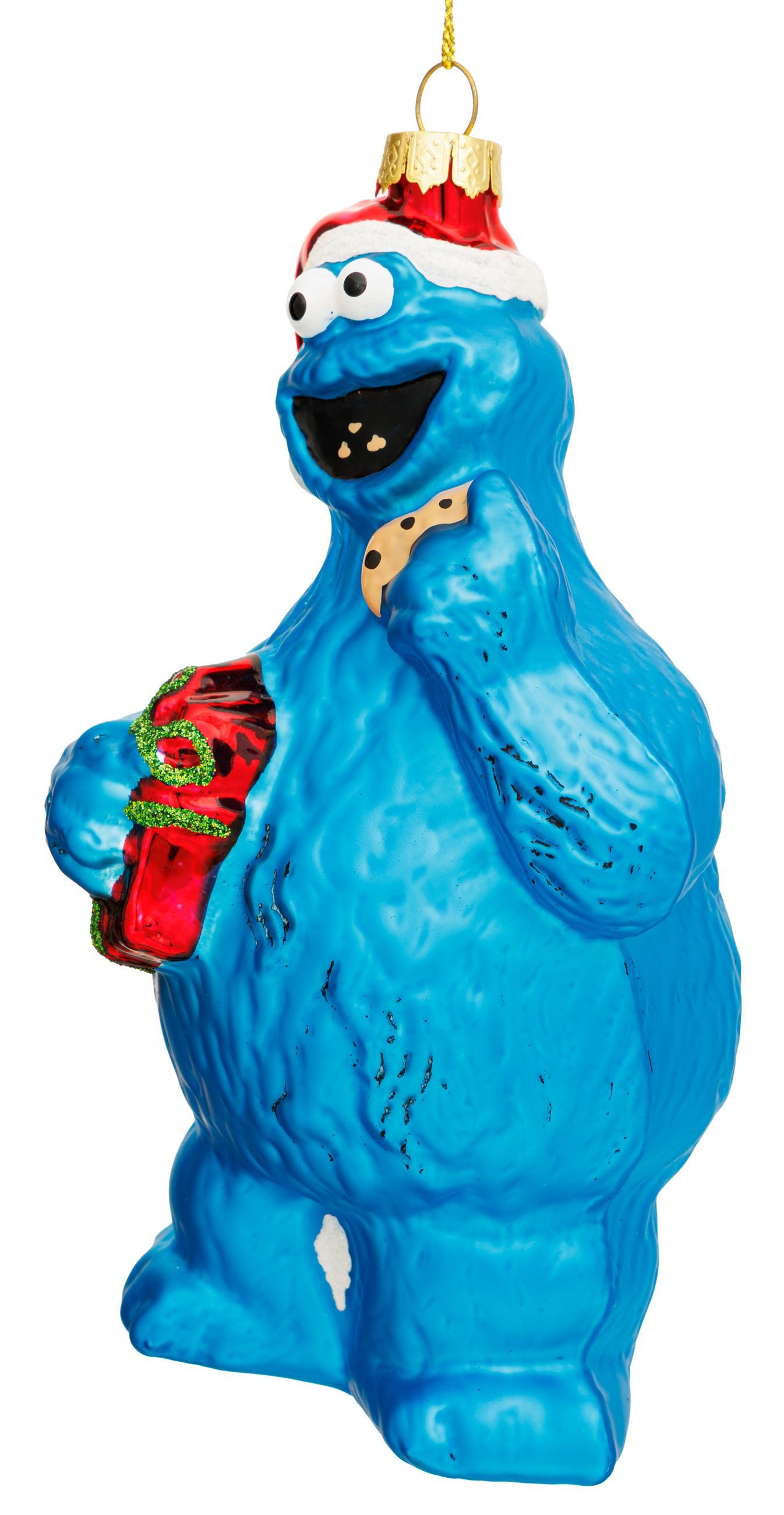 SIKORA Weihnachtsbaumkugel Krümelmonster Glas Weihnachtskugel Anhänger Christbaumschmuck LI-BS008 – Bild 2 von 5
