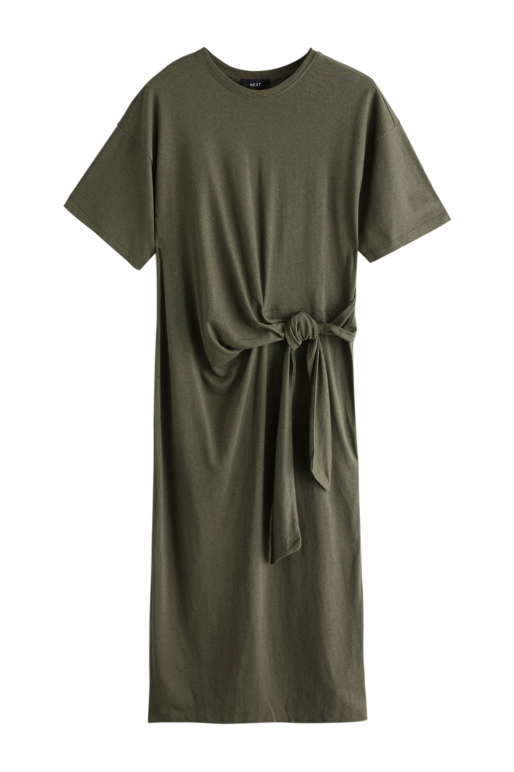 Next Midikleid Midi-Hemdkleid mit Bindegürtel (1-tlg)