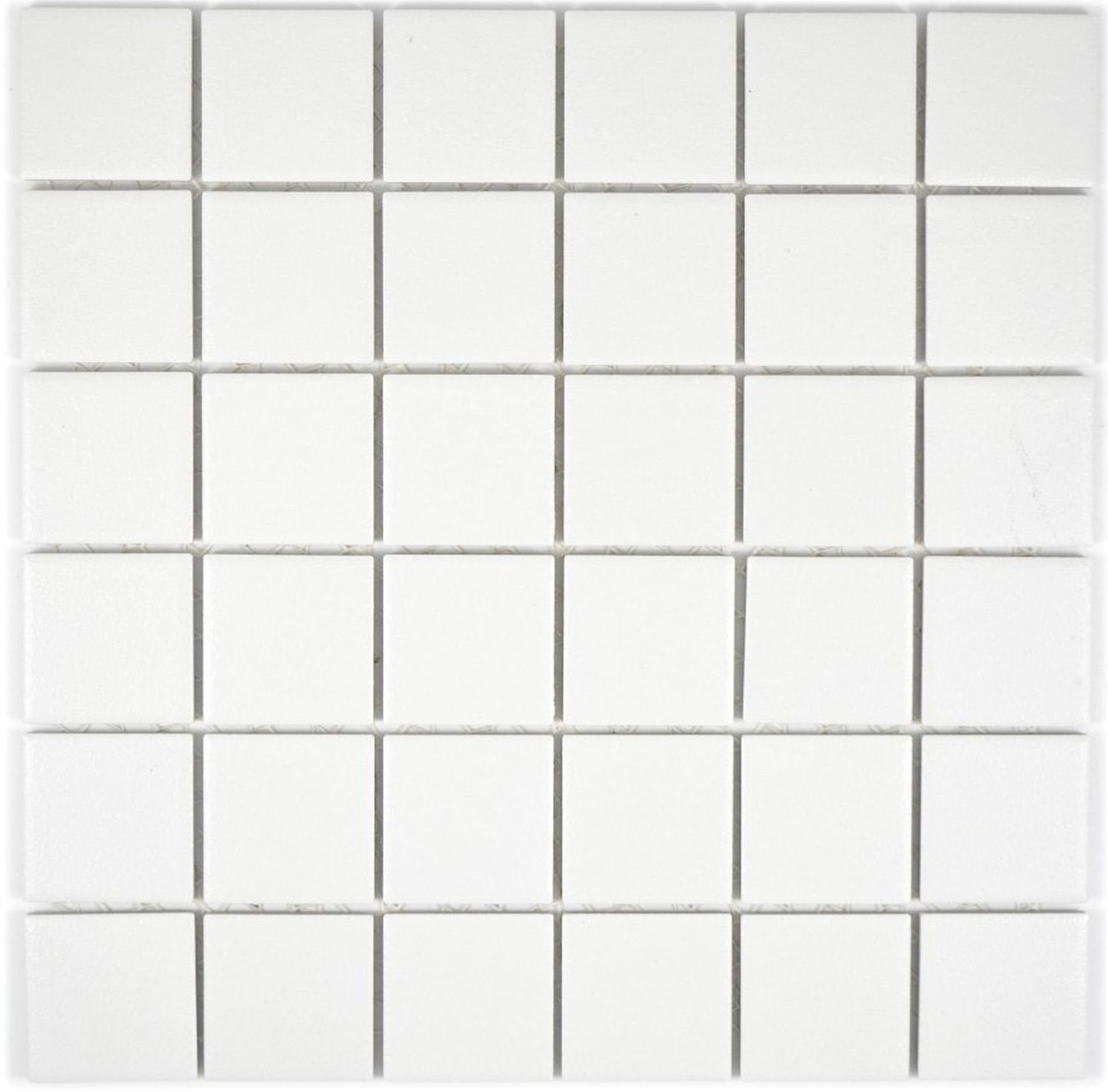 Mosani Mosaikfliesen Keramik Mosaik altweiß RUTSCHEMMEND Fliesenspiegel Küche Bad