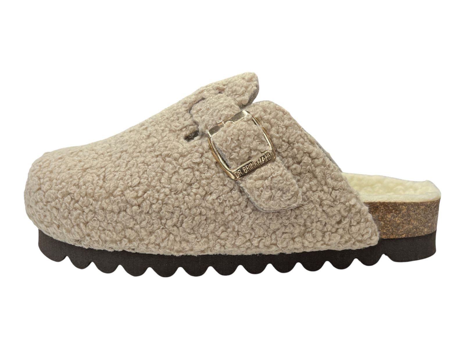 Dr. Brinkmann Damen Pantoffel 320711-08 beige Hausschuh