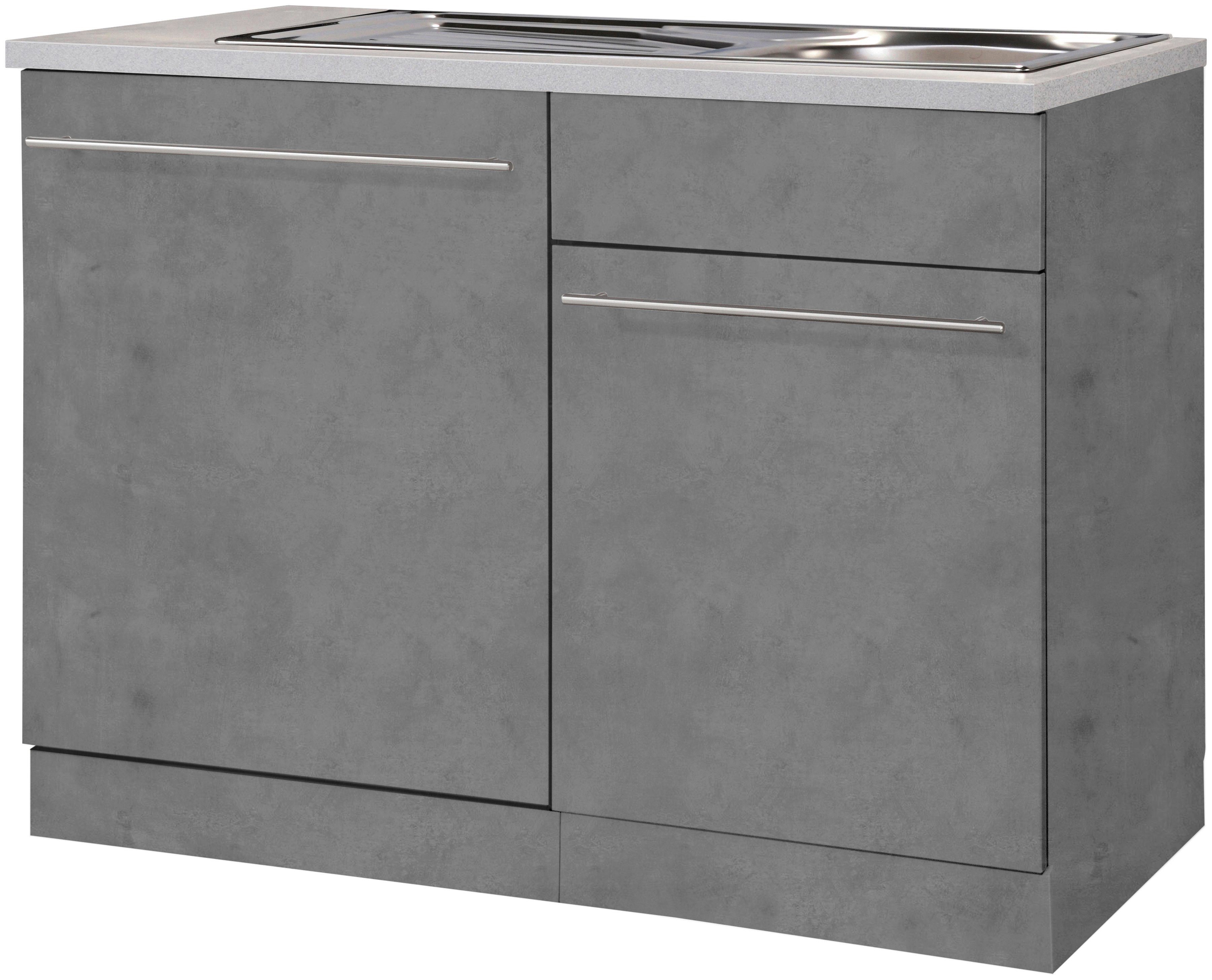 wiho Küchen Spülenschrank Chicago 110 cm günstig online kaufen
