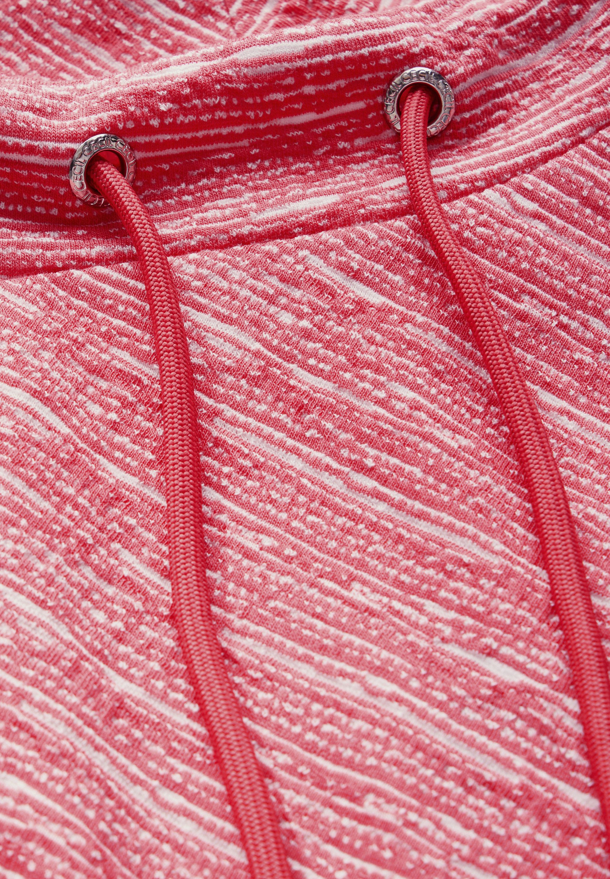 CECIL Langarmshirt aus elastischem Materialmix