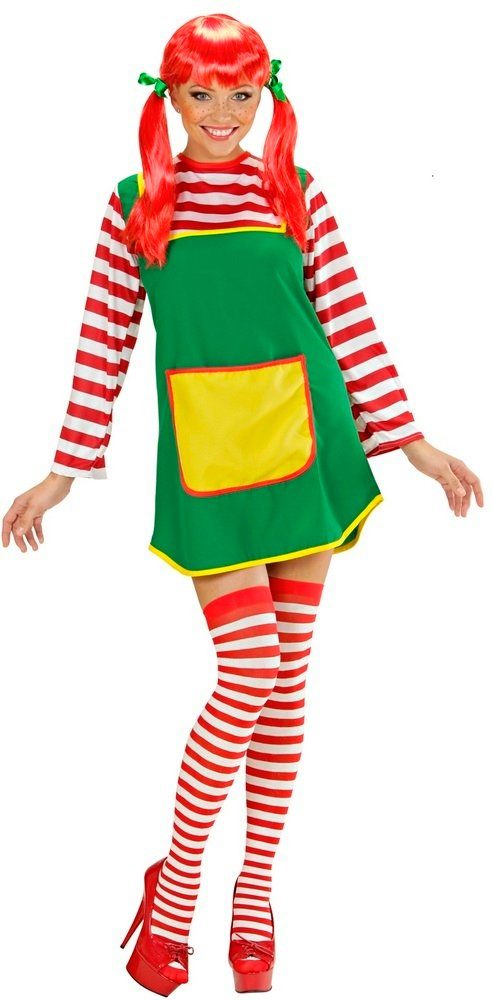 Widmann S.r.l. Kostüm Lustiges Mädchen Kostüm für Damen, Kleid