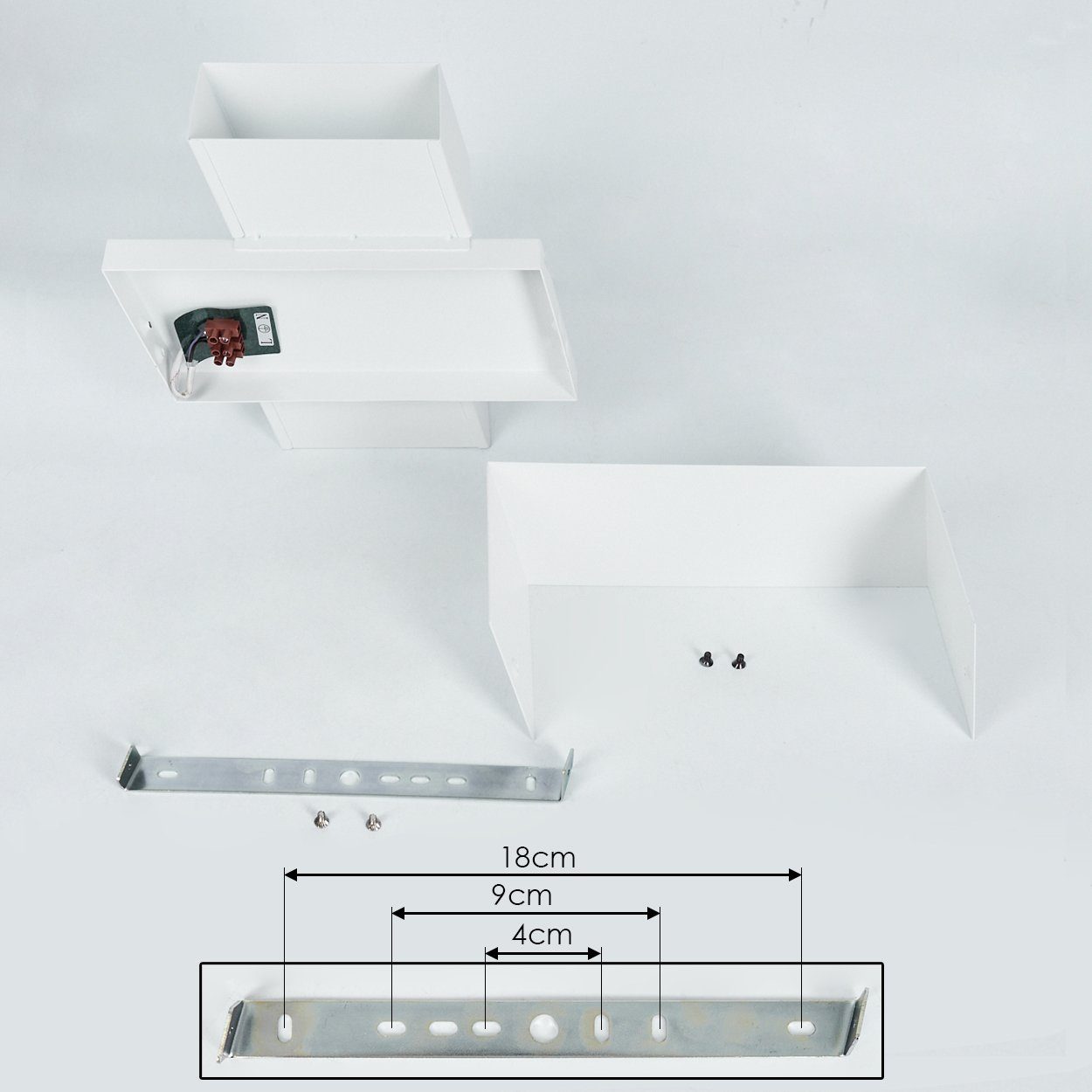 Wandleuchte ohne moderne aus Leuchtmittel »Treviglio« hofstein in Weiß, Metall Wandlampe