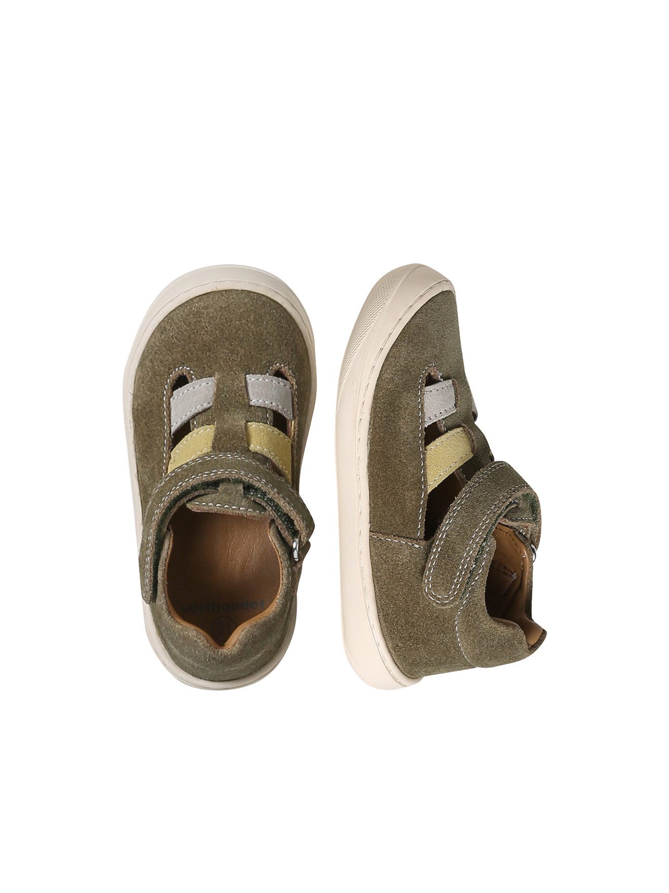 vertbaudet Baby Riemchenschuhe aus Leder mit Klettverschluss Lauflernschuh