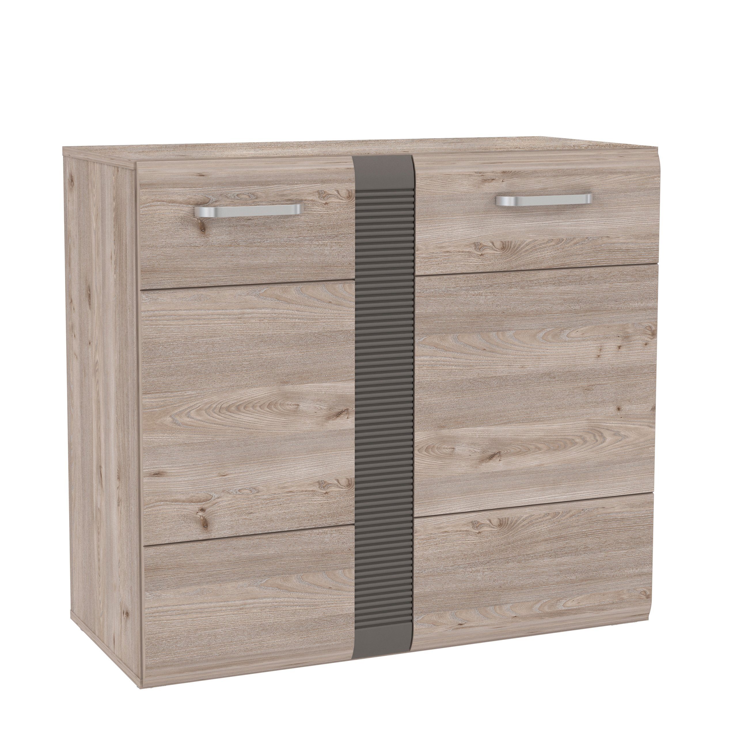 Newroom Sideboard Nelson Eiche 90 cm, Sideboard Nelson Eiche Modern Sideboard Highboard Wohnzimmer