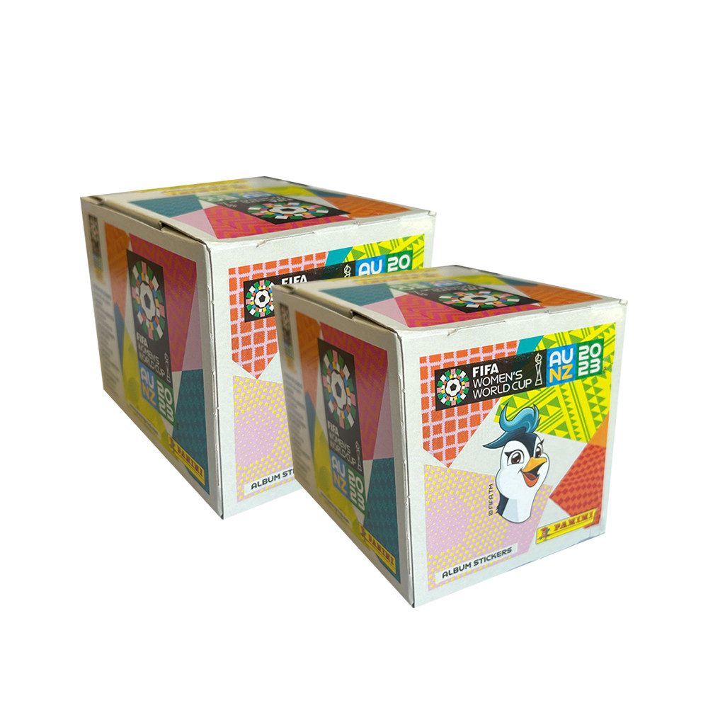 Panini Sammelkarte Panini FIFA Frauen WM 2023 - Sammelsticker - 2 Displays (100 Tüten)