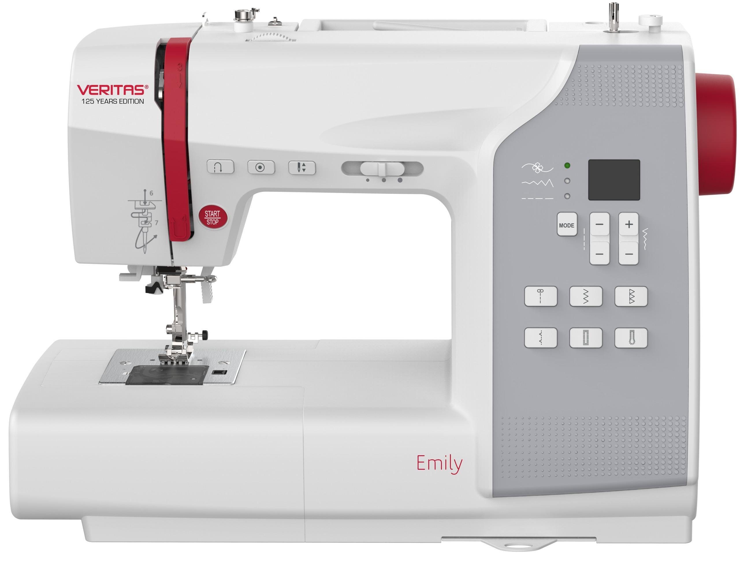 Veritas Nähmaschine Nähmaschine EMILY, computergesteuert, 80 Programme, 80 verschiedene Stiche