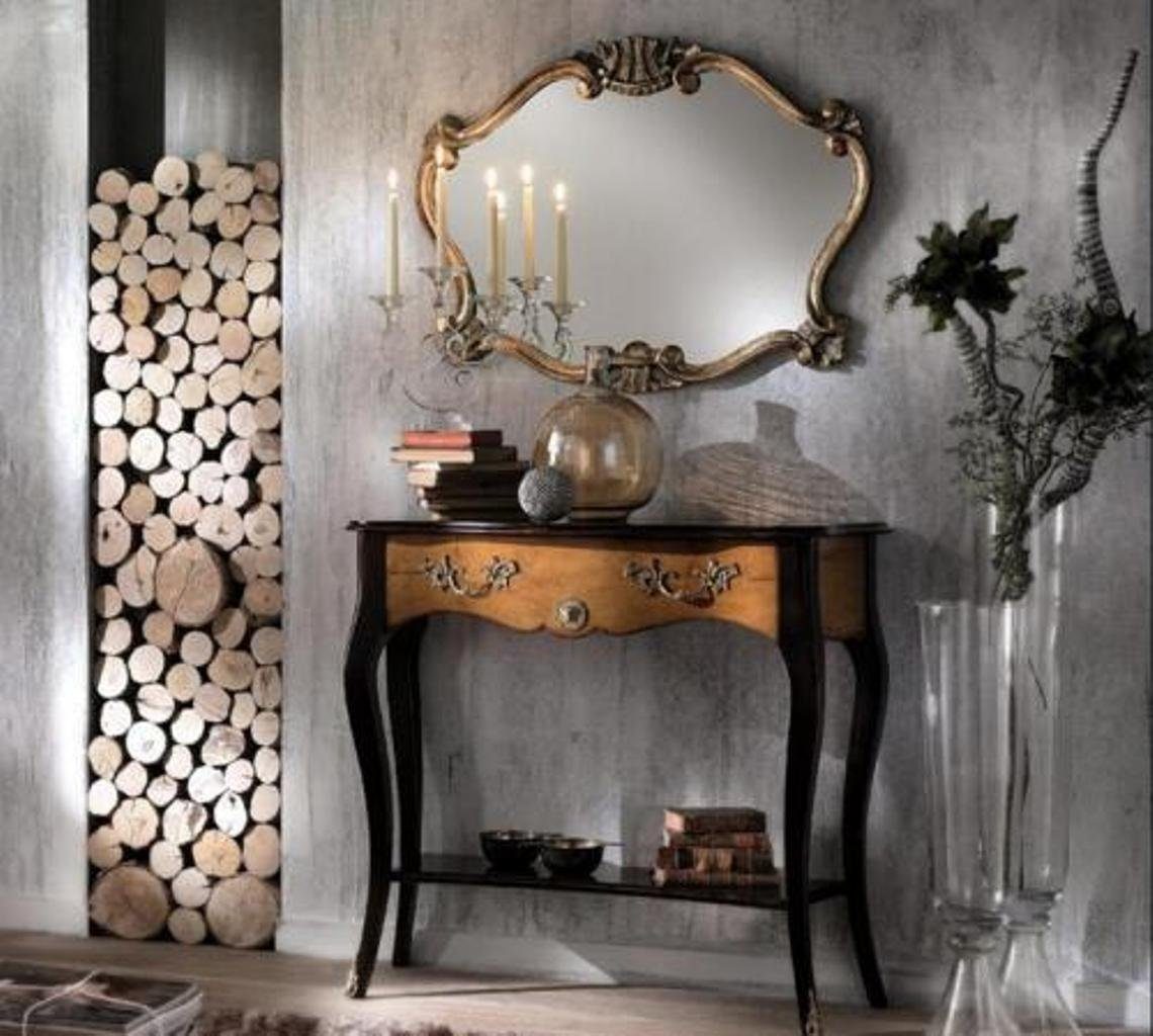 JVmoebel Konsolentisch, Konsole Tisch Möbel Barock Stil Spiegel Holz Italienisch Tische Gruppe
