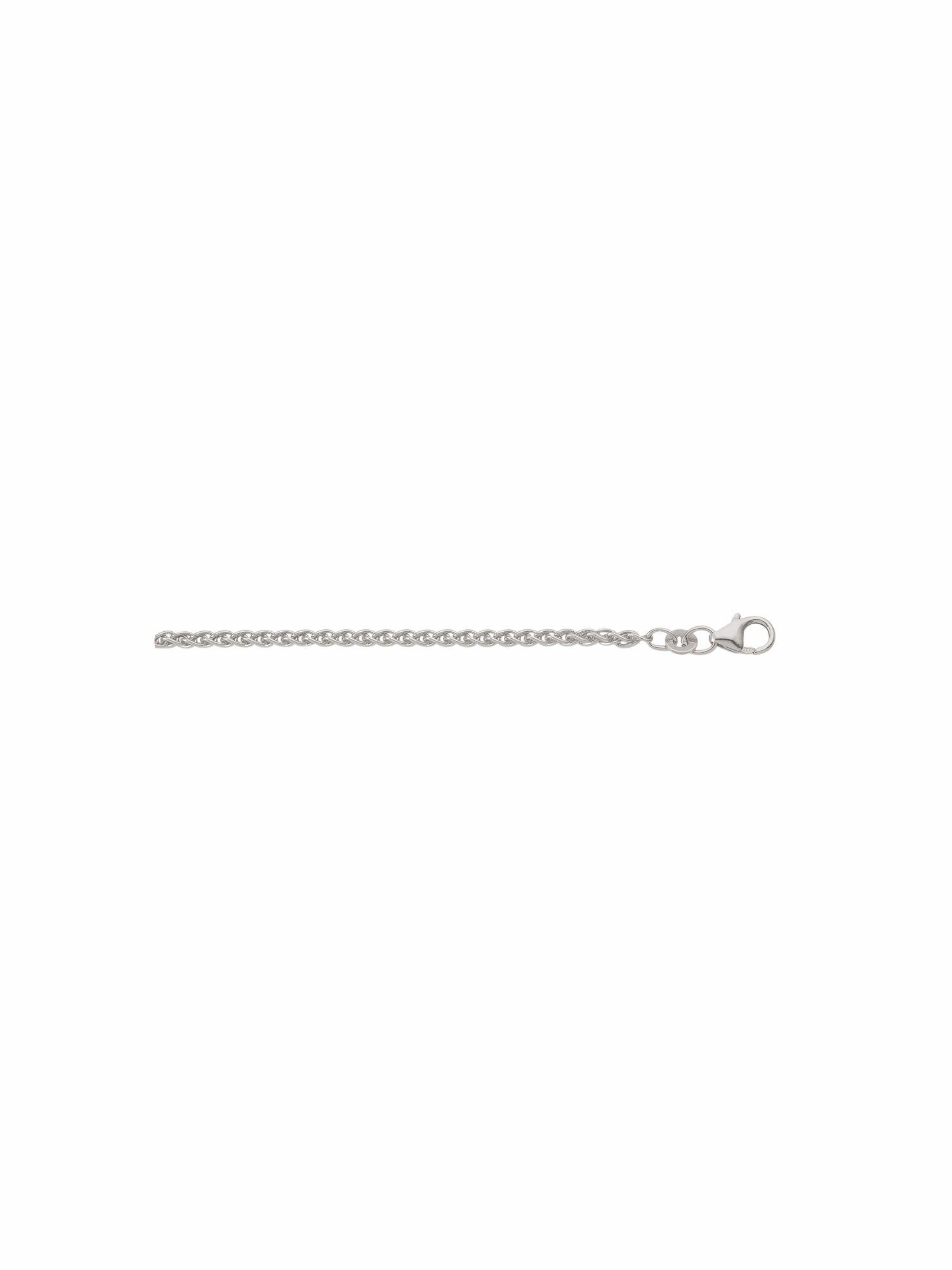 Adelia´s Silberkette 925 Silber Zopf Halskette Ø 1,7 mm, Silberschmuck für Damen