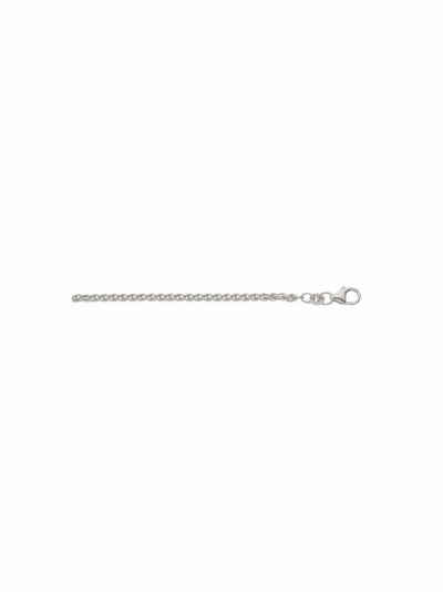 Adelia´s Silberkette 925 Silber Zopf Halskette Ø 1,7 mm, Silberschmuck für Damen