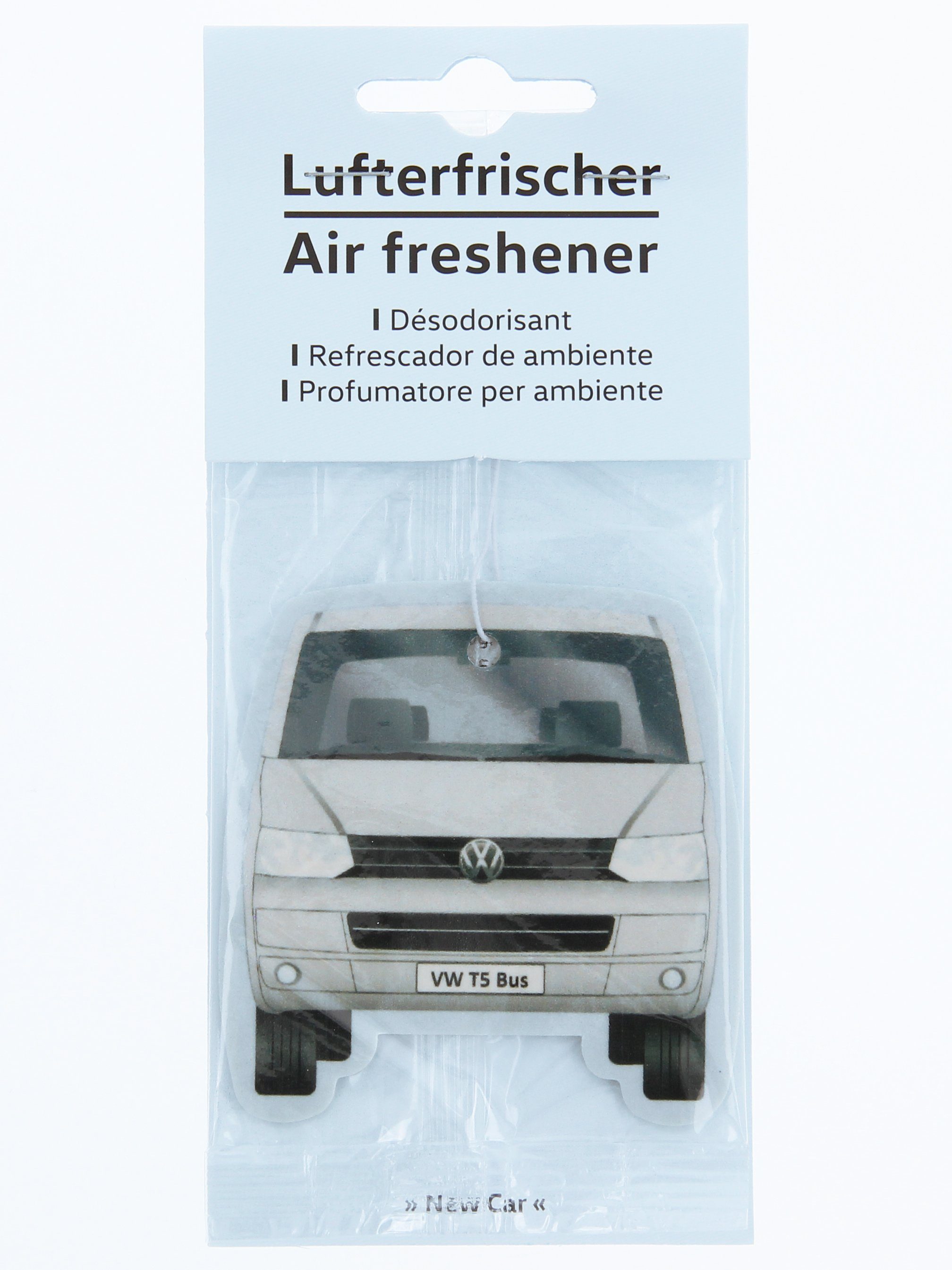 Bus Car T5 im VW Volkswagen Lufterfrischer New fürs Car/Grau Auto Raumduft by (1-St), Collection BRISA Design, Geruch Duftbaum New