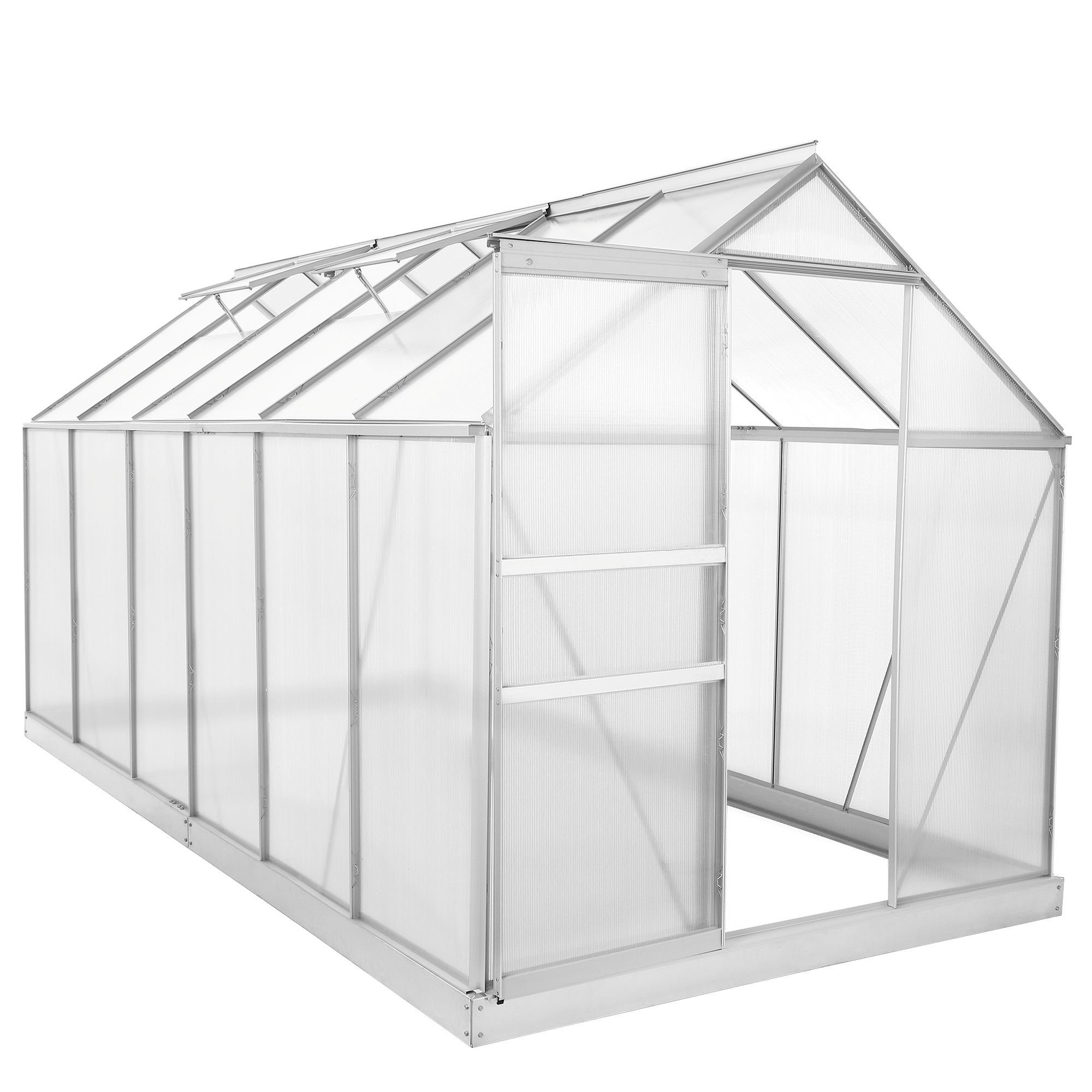 Zelsius Gewächshaus Aluminium Gewächshaus SET, 380 günstig online kaufen