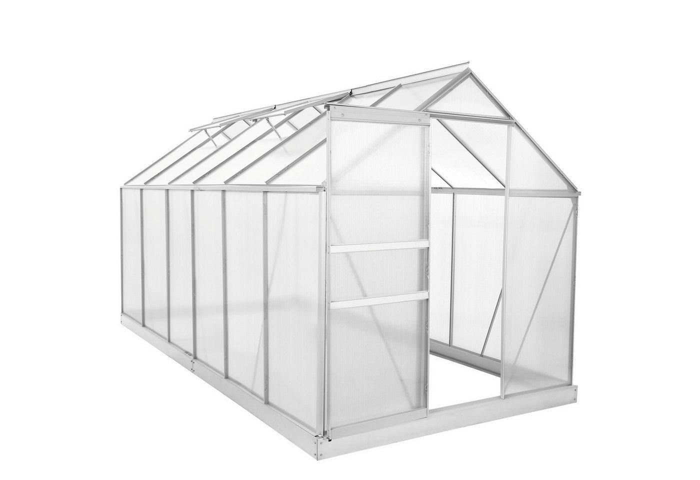 Zelsius Gewächshaus Aluminium Gewächshaus SET, 380 x 190 cm, inkl. Fundament, BxTxH: 190 x 380 x 195 cm, 6.00 mm Wandstärke weiß | Rabatt: 29% Zelsius Gewächshaus Aluminium Gewächshaus SET, 380 x 190 cm, inkl. Fundament, BxTxH: 190 x 380 x 195 cm, 6.00 mm Wandstärke weiß | Rabatt: 29%