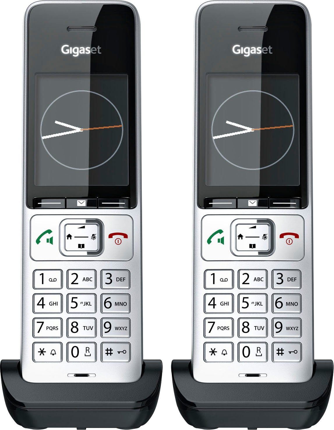 Gigaset DECT-Telefon duo Schnurloses COMFORT 500HX (Mobilteile: 2)