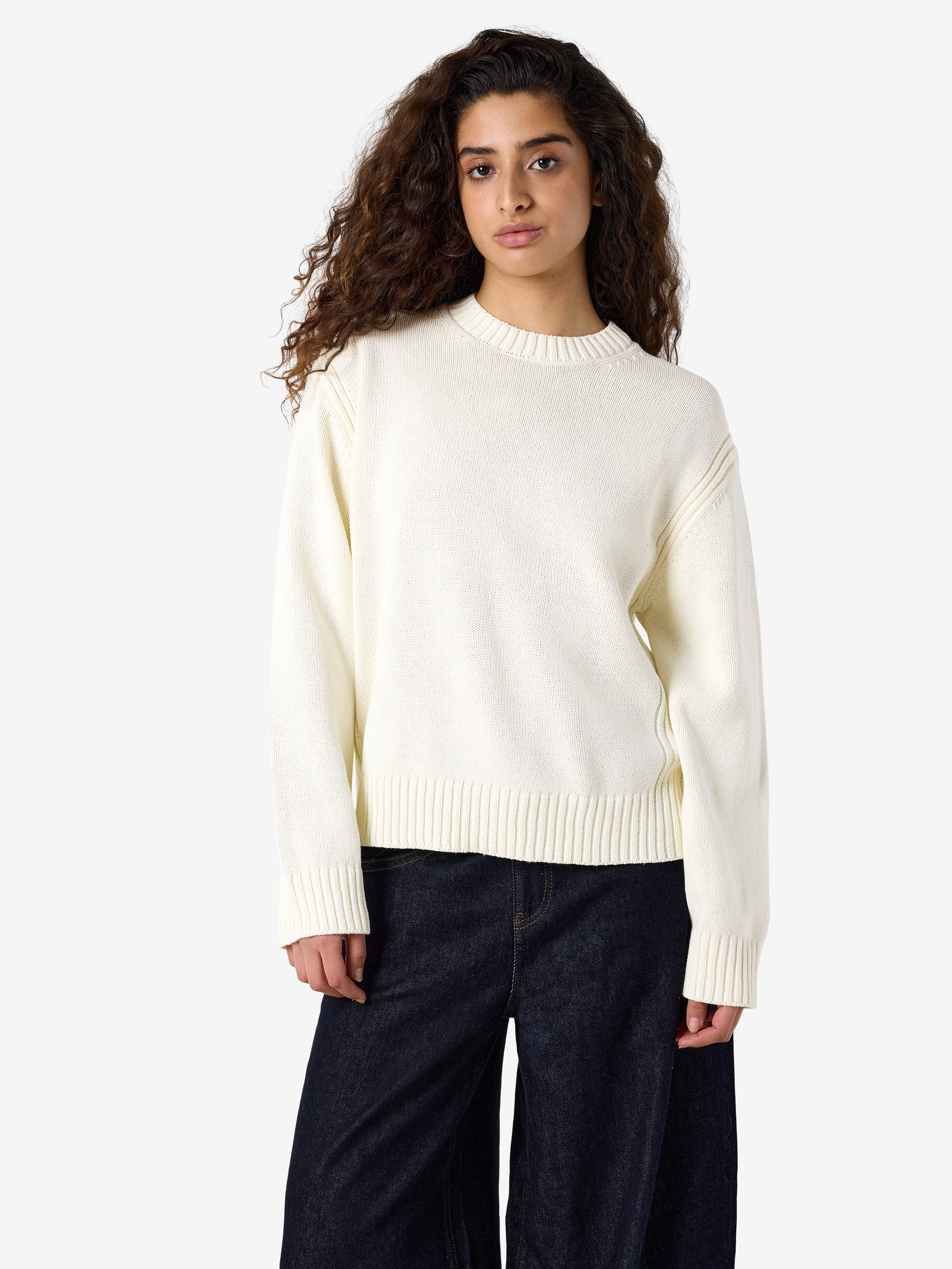 Noisy may Rundhalspullover NMDARA L/S O-NECK KNIT NOOS Baumwollmischung, regular fit