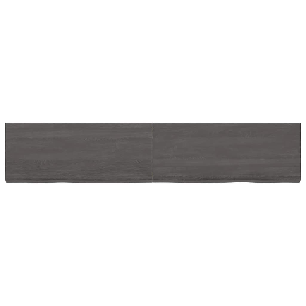 furnicato Tischplatte 200x40x(2-6)cm Massivholz Eiche Behandelt