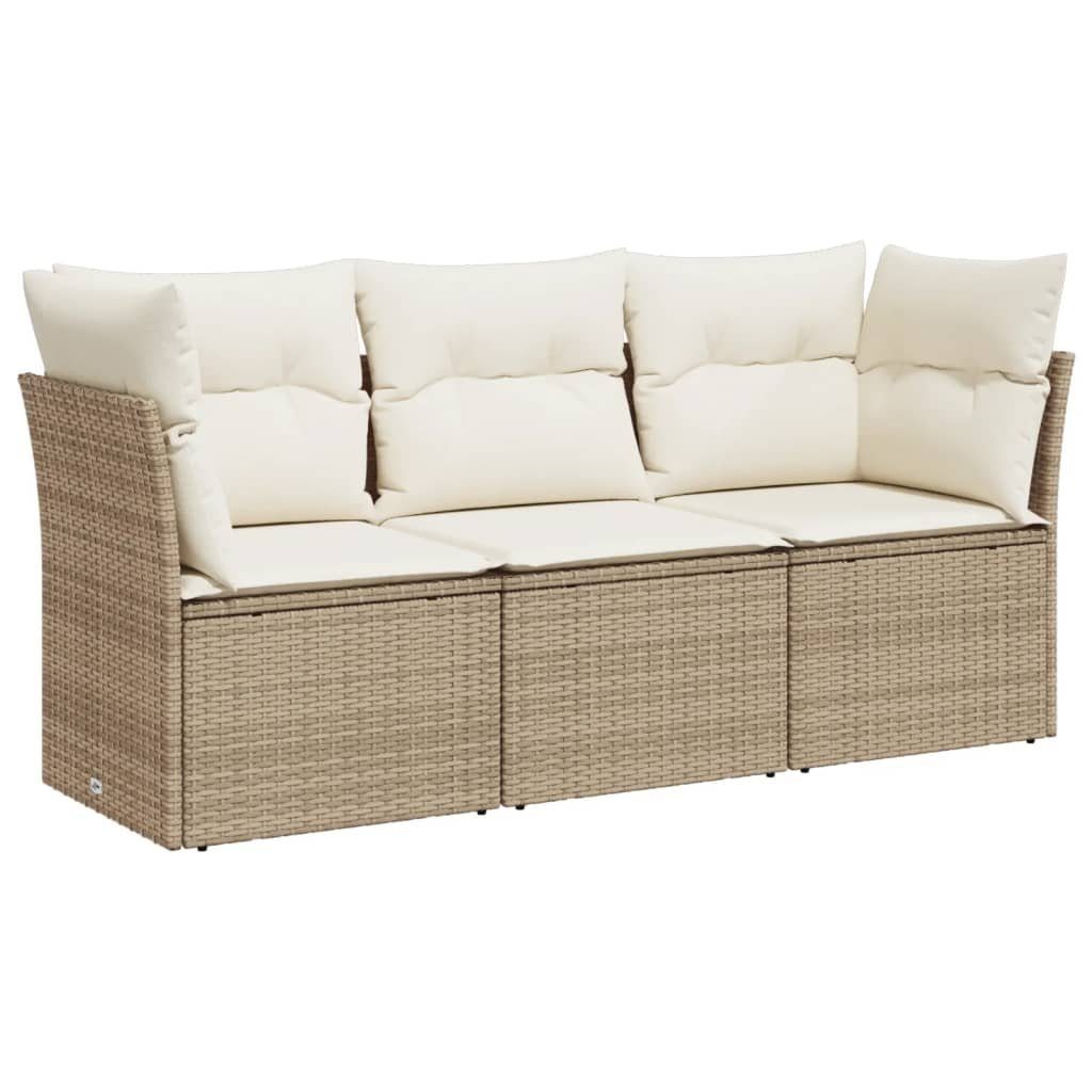 vidaXL Gartenlounge-Set 3-tlg. Garten-Sofagarnitur mit Kissen günstig online kaufen