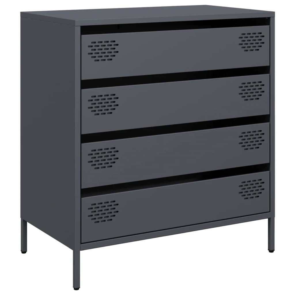 vidaXL Sideboard Sideboard Anthrazit 68x39x73,5 cm günstig online kaufen