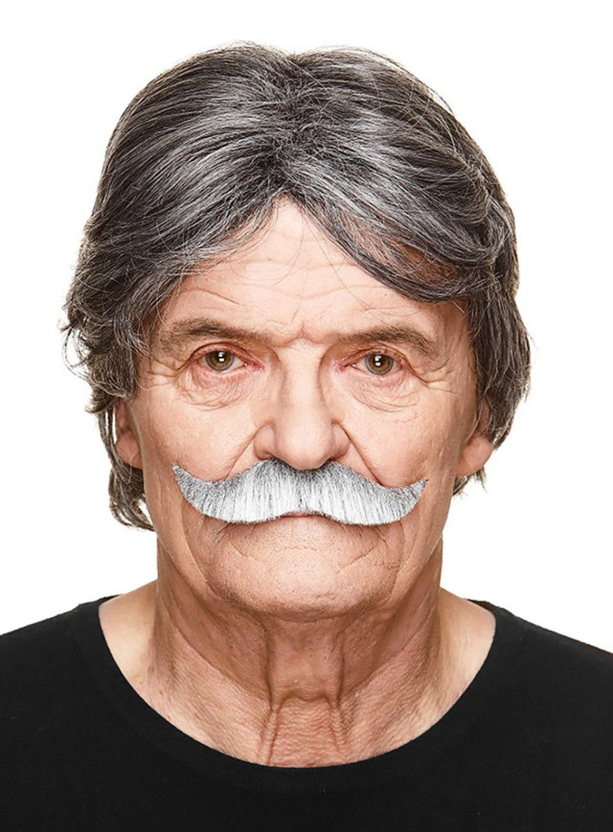 Metamorph Cowboy-Kostüm Standard Moustache, Hochwertiger, selbstklebender Kunstbart aus Handarbeit