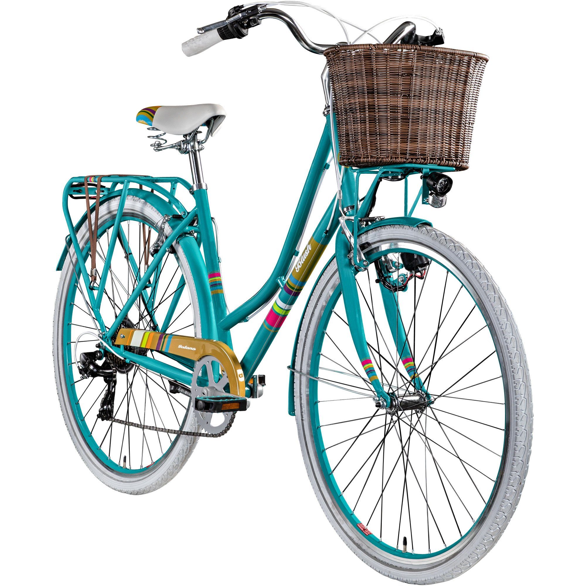 Galano Cityrad »Blush«, 7 Gang, Kettenschaltung, Hollandrad 28 Zoll mit  tiefem Einstieg Damen Fahrrad ab 155 cm mit Korb und Licht online kaufen |  OTTO