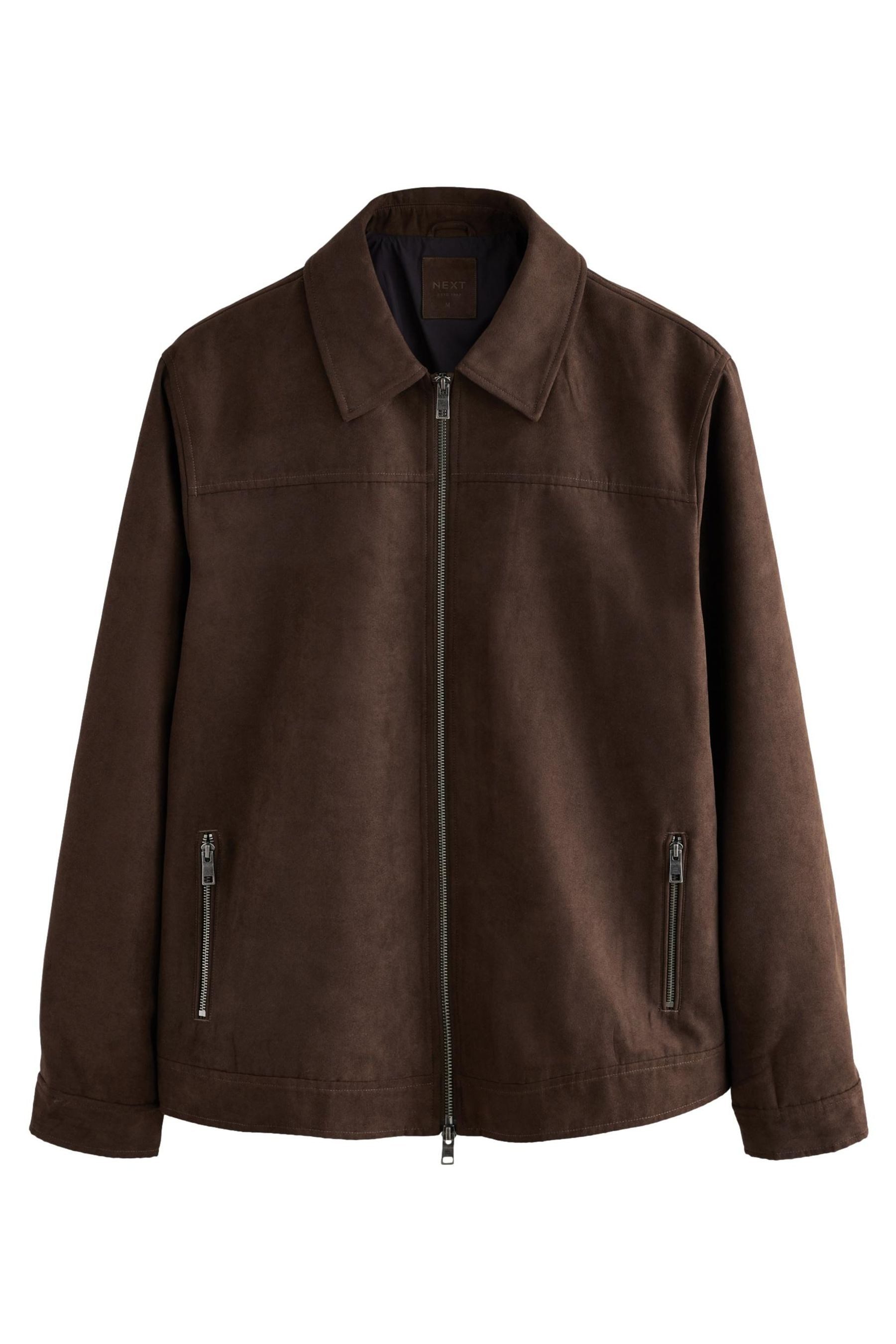 Hemdjacke Hemdjacke mit Reißverschluss aus Velourskunstleder