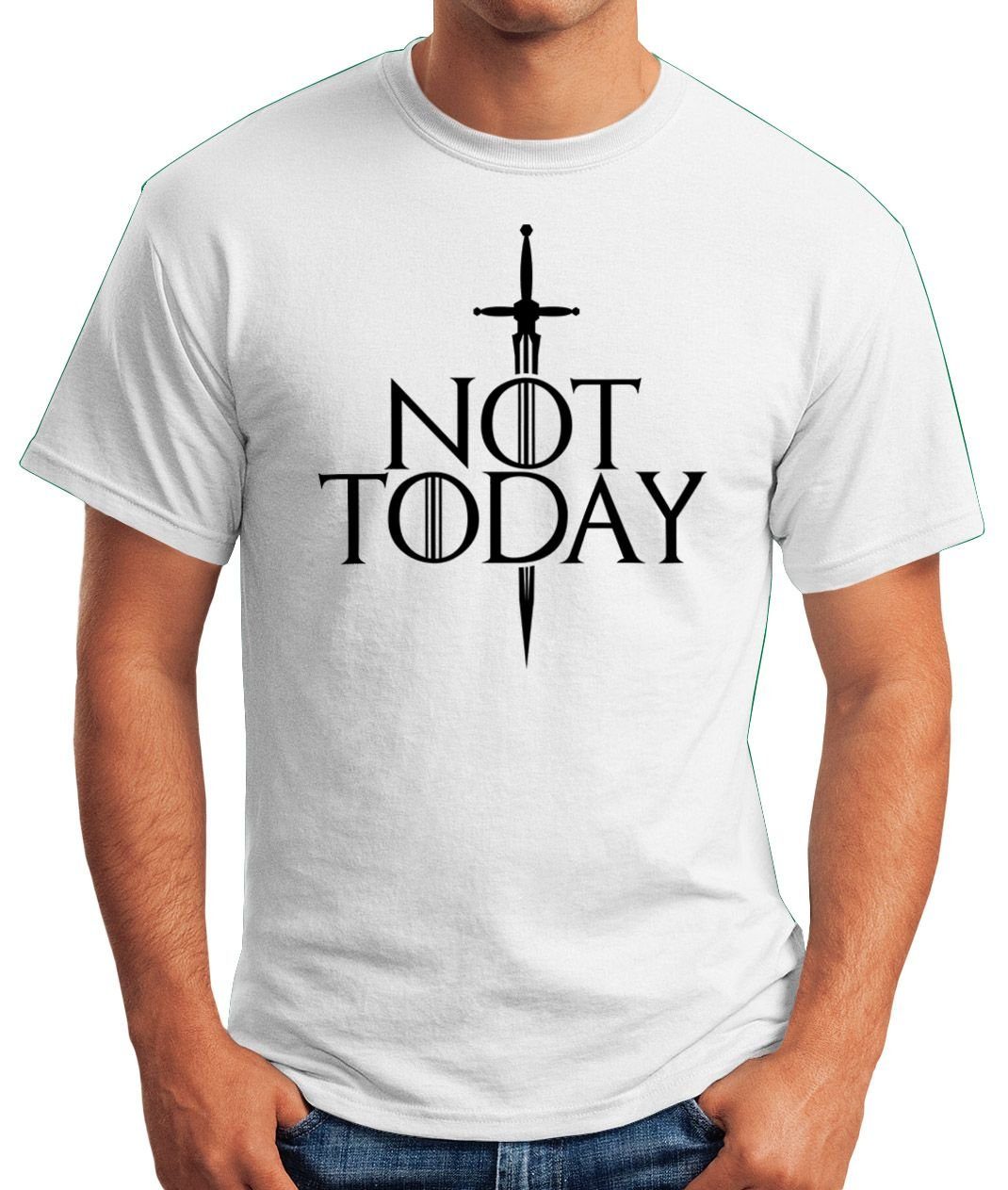 MoonWorks Print-Shirt Herren T-Shirt Not Today günstig online kaufen