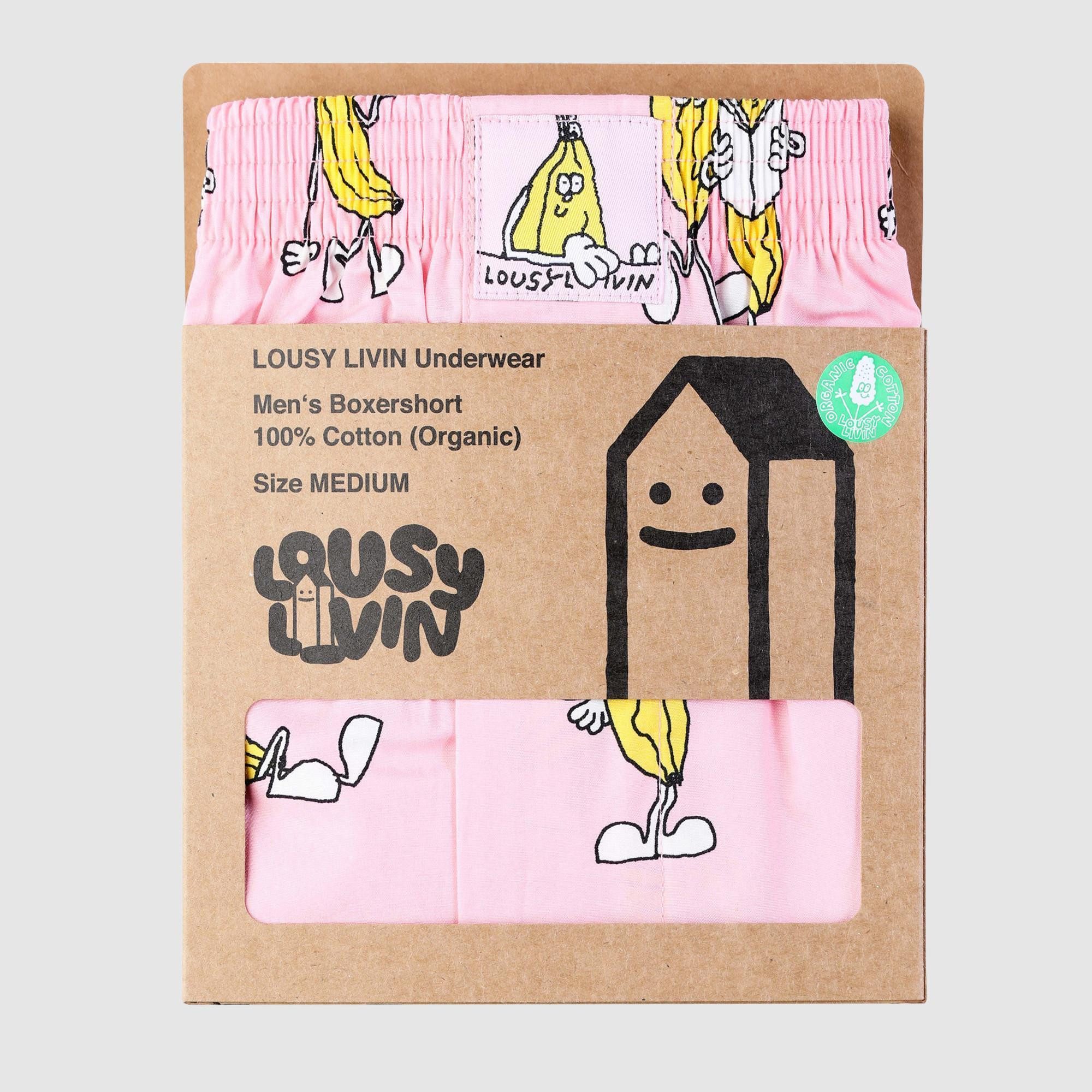 Lousy Livin Boxershorts Lousy Livin Boxershorts Pink Banana (Boxershorts, Boxershorts)