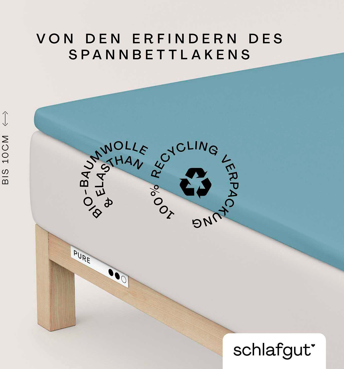 Schlafgut Spannbettlaken PURE TOPPER in Gr. 90x200, 140x200 oder 180x200 cm günstig online kaufen