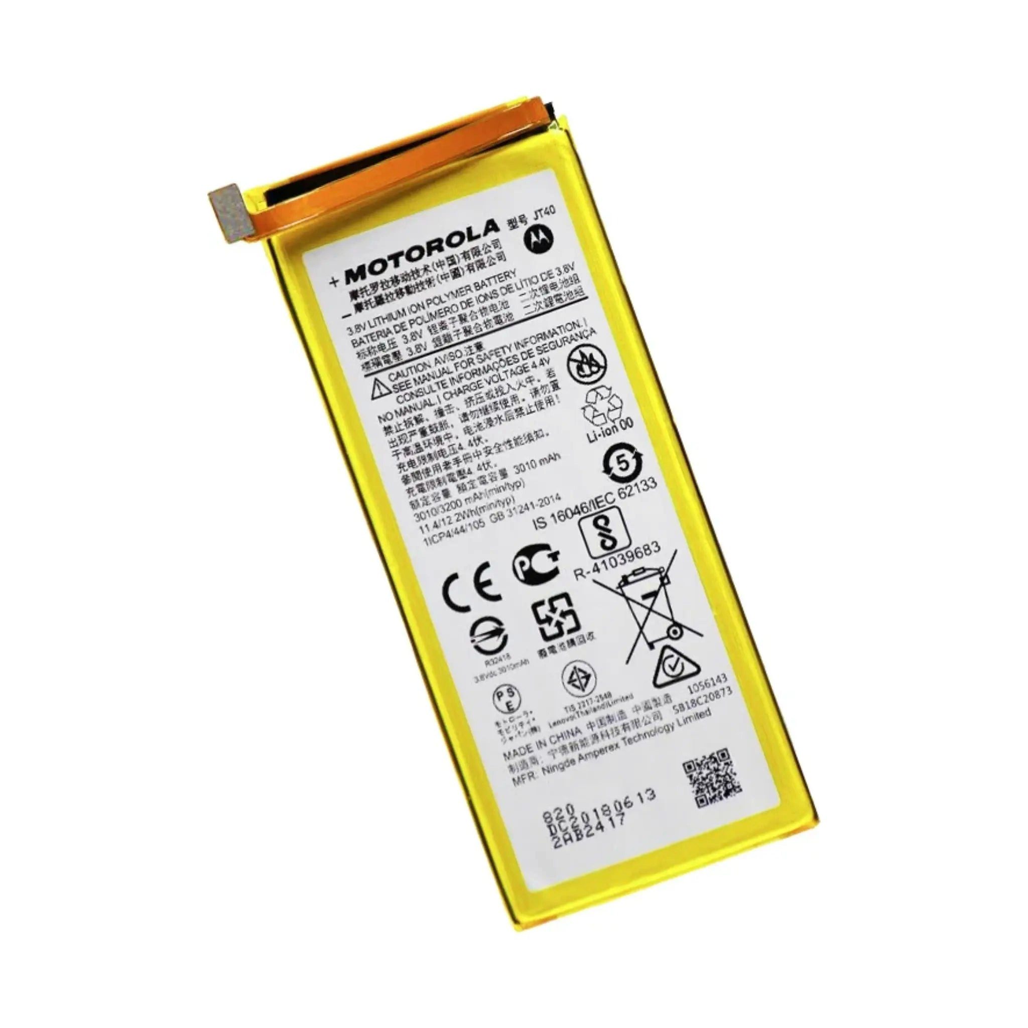 Motorola Akku JT40 Li-Ion-Polymer 3.8 Volt 3200 mAh Handy-Akku 3200 mAh