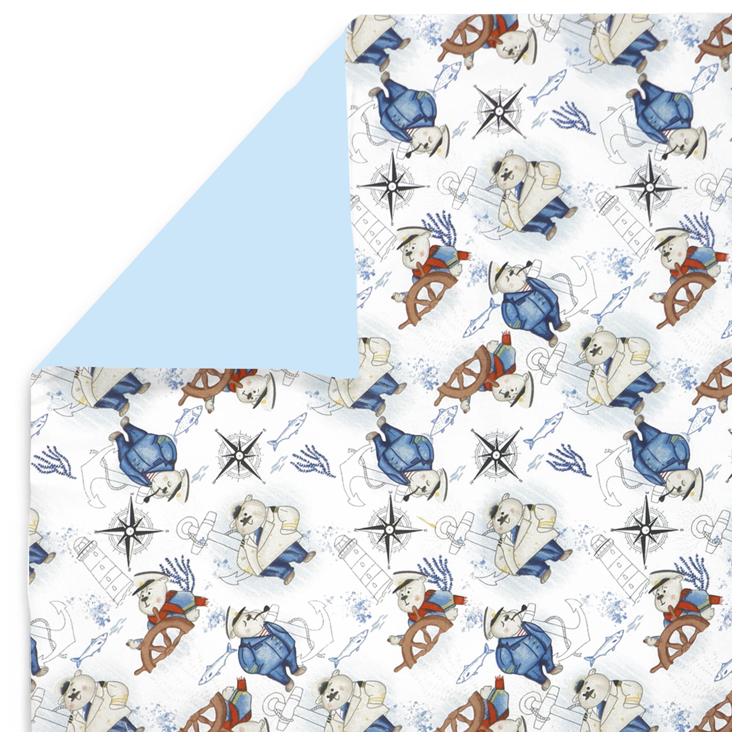 Amilian Babybettwäsche Kinderwagenset - 2tlg. Kinderbettwäsche - 80x80cm + 35x40cm, 100% Baumwolle, 2 teilig, Bettwäscheset für Kinderwagen, Wiege, Babybett - Baby Bettwäsche
