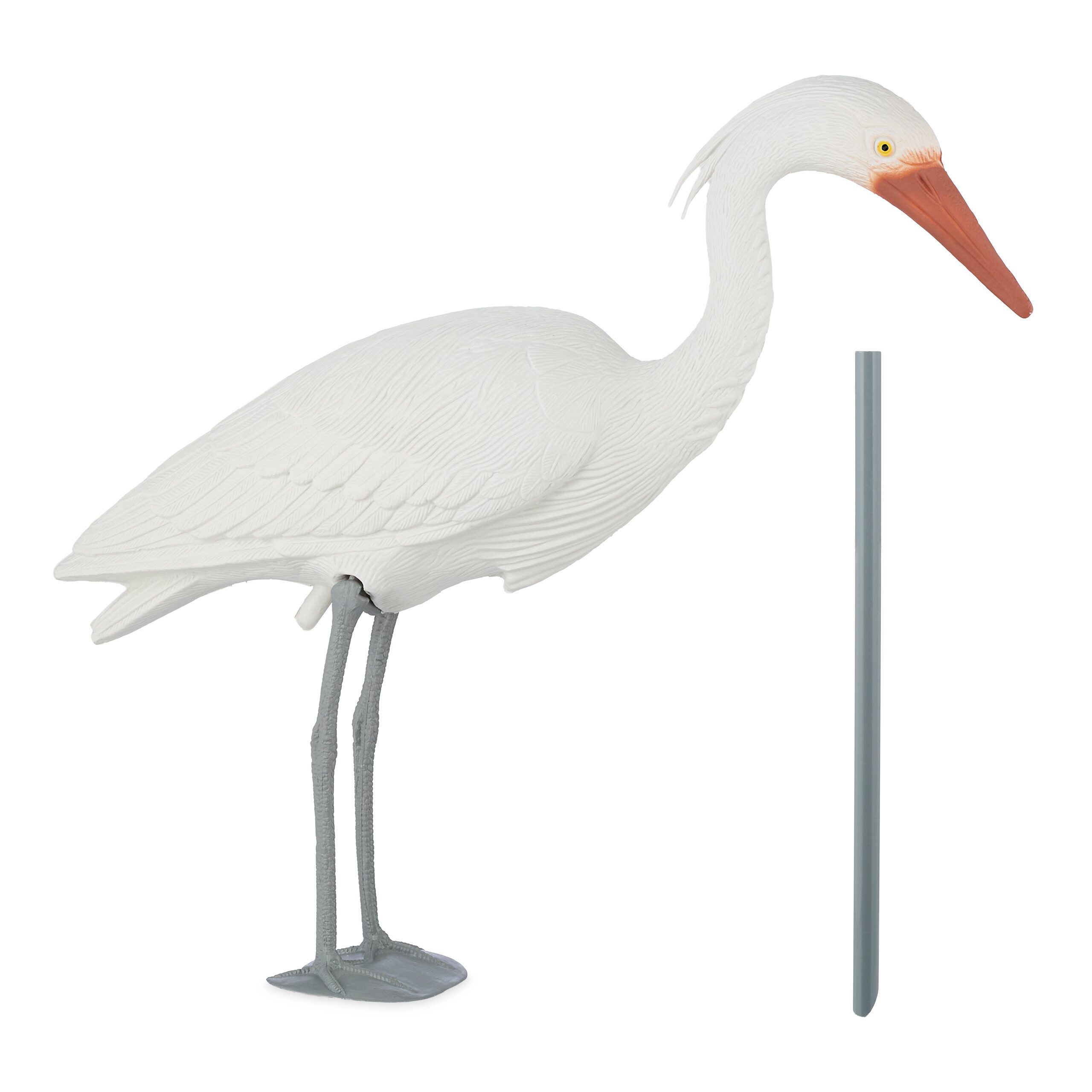 relaxdays Gartenfigur Gartendeko-Figur Reiher günstig online kaufen
