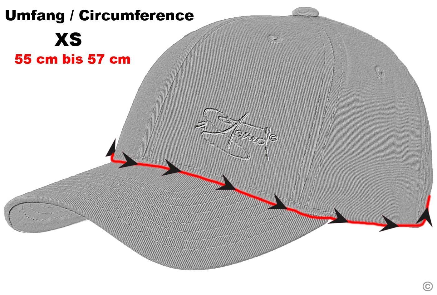 Kinder Cap Baseball Damen, mittleres Cap Classic für verstärkte und Logo Front, Flexfit 2Stoned Herren Stick mit Profil geschlossen, Rot hinten