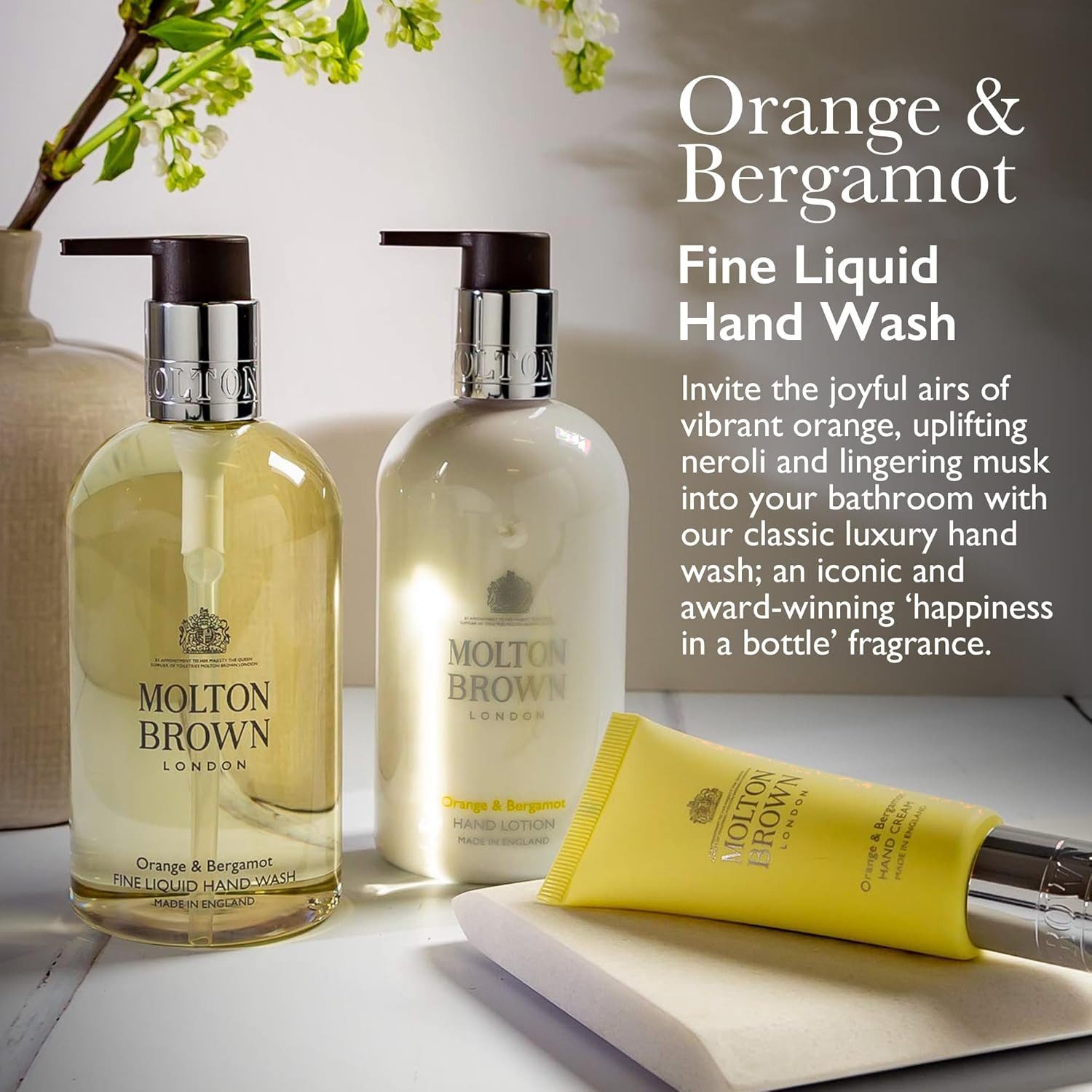 MOLTON BROWN Handseife Orange & Bergamot edle Handseife 300 ml, 1-tlg.