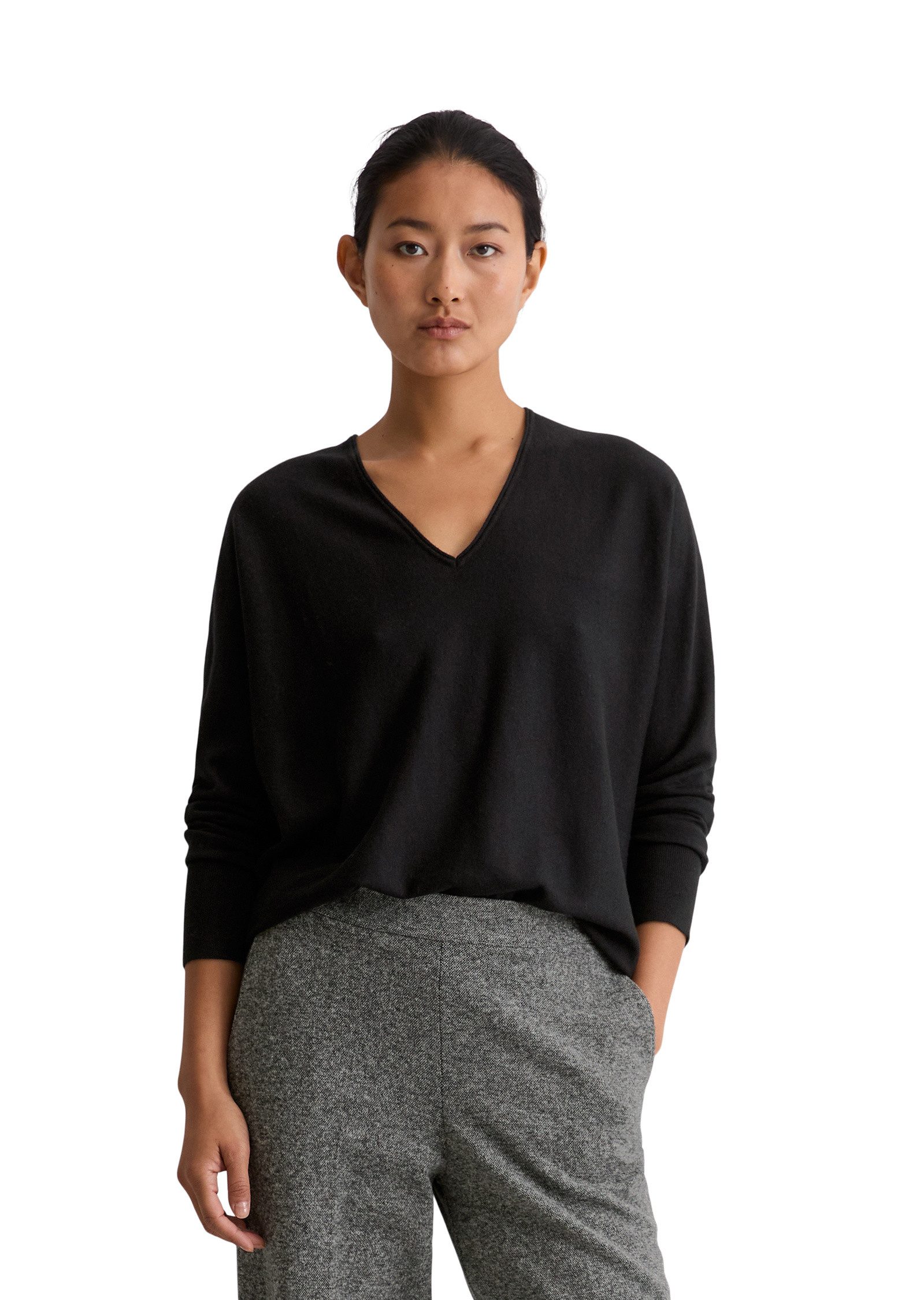 Marc O'Polo Strickpullover aus weichem Schurwolle-Viskose-Mix günstig online kaufen