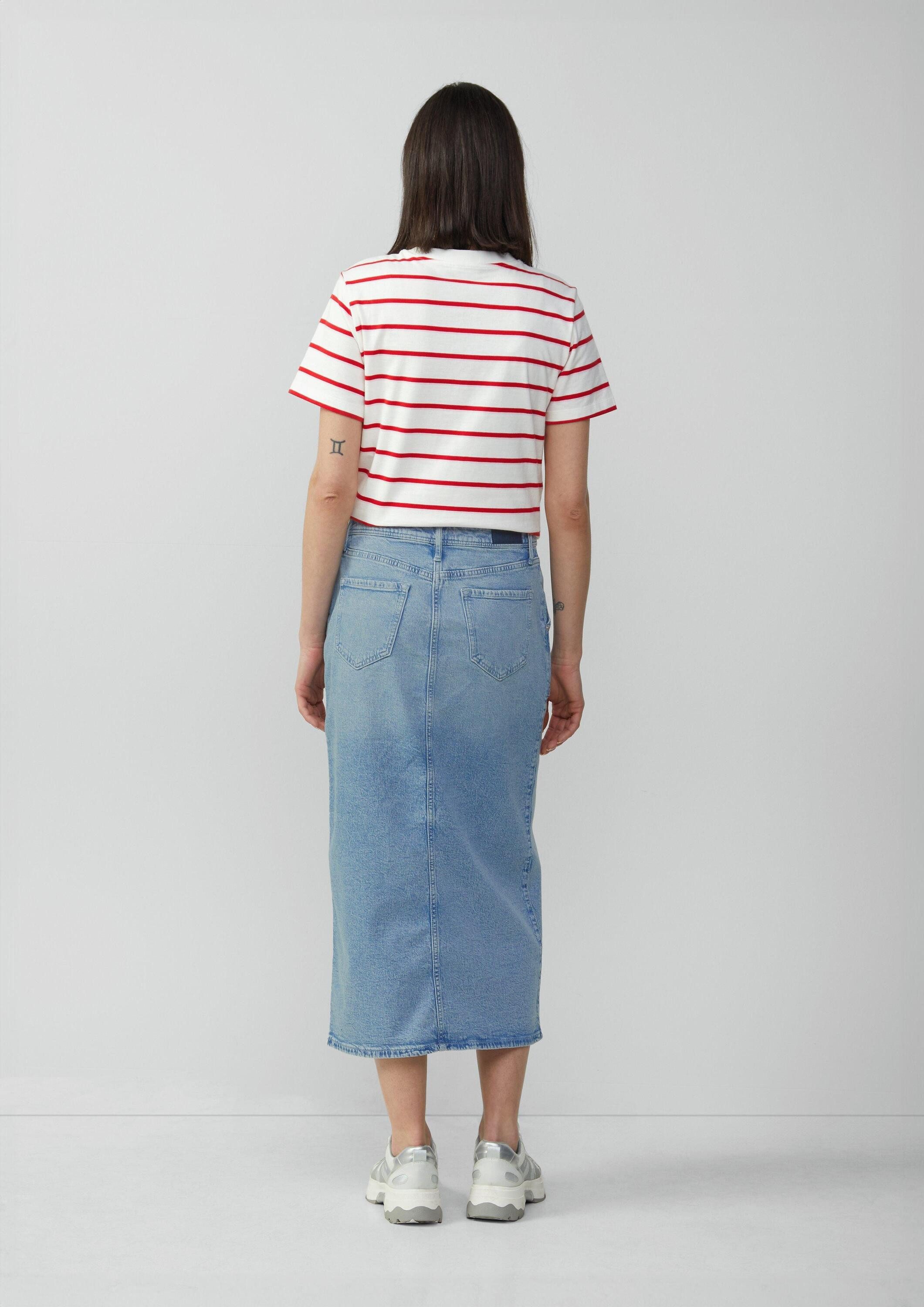 s.Oliver Midirock Rock Denim-Midirock mit Schlitz