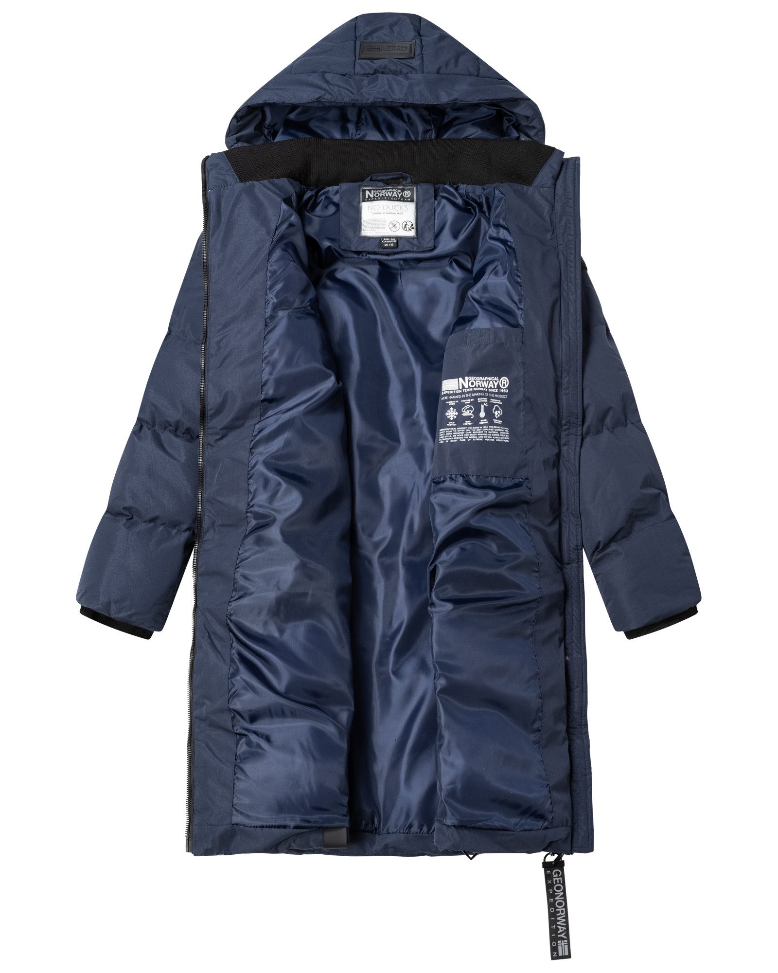 Geographical Norway Steppjacke Damen Winter Jacke Mantel Parka Steppjacke Steppmantel Wintermantel – Bild 4 von 5