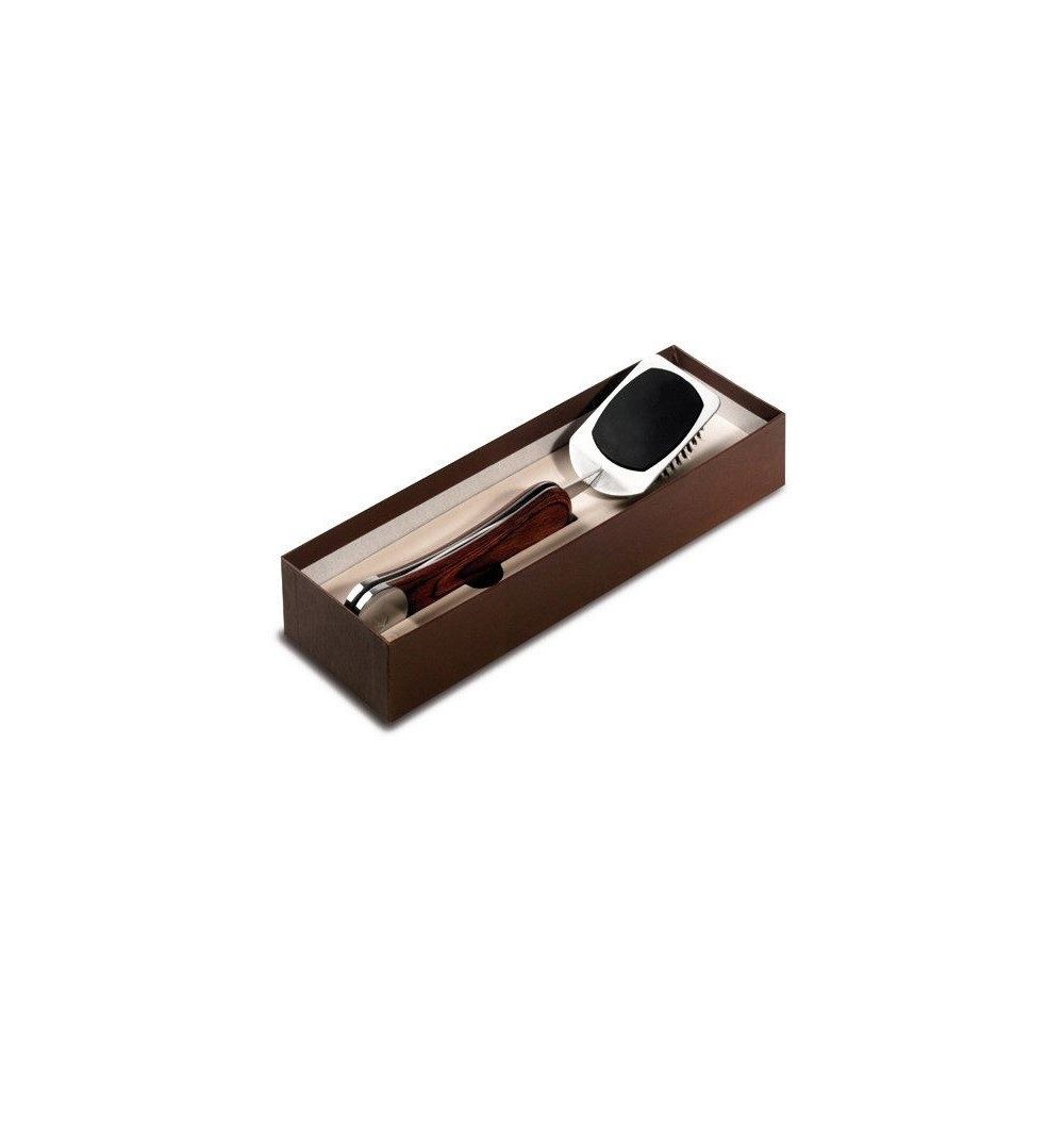 Legnoart Grillbürste Eschenholz Edelstahl Braun Silber BQ-4, einklappbar