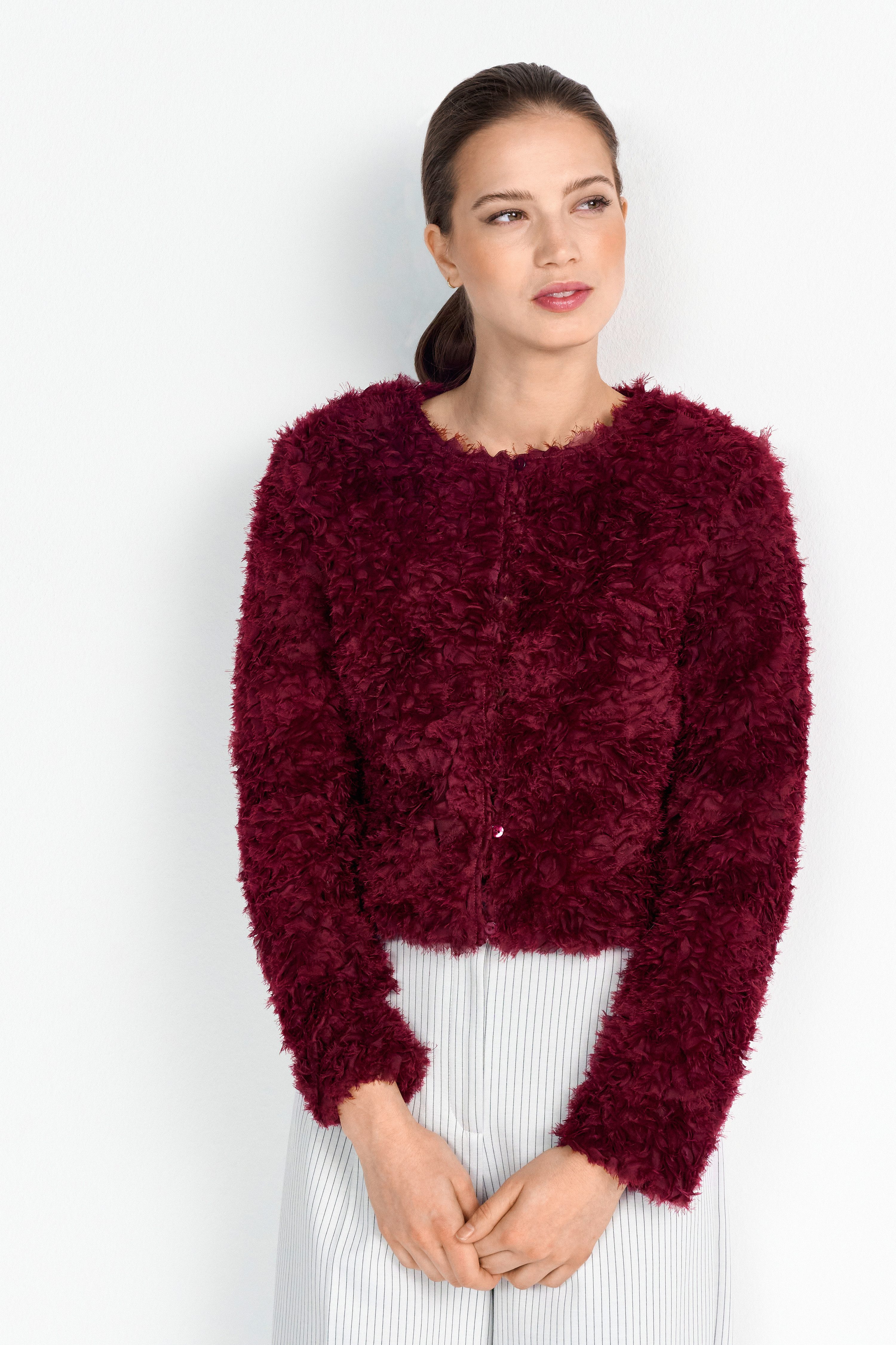 RICHROYAL Fellimitatjacke Mit Rundhalsausschnitt günstig online kaufen