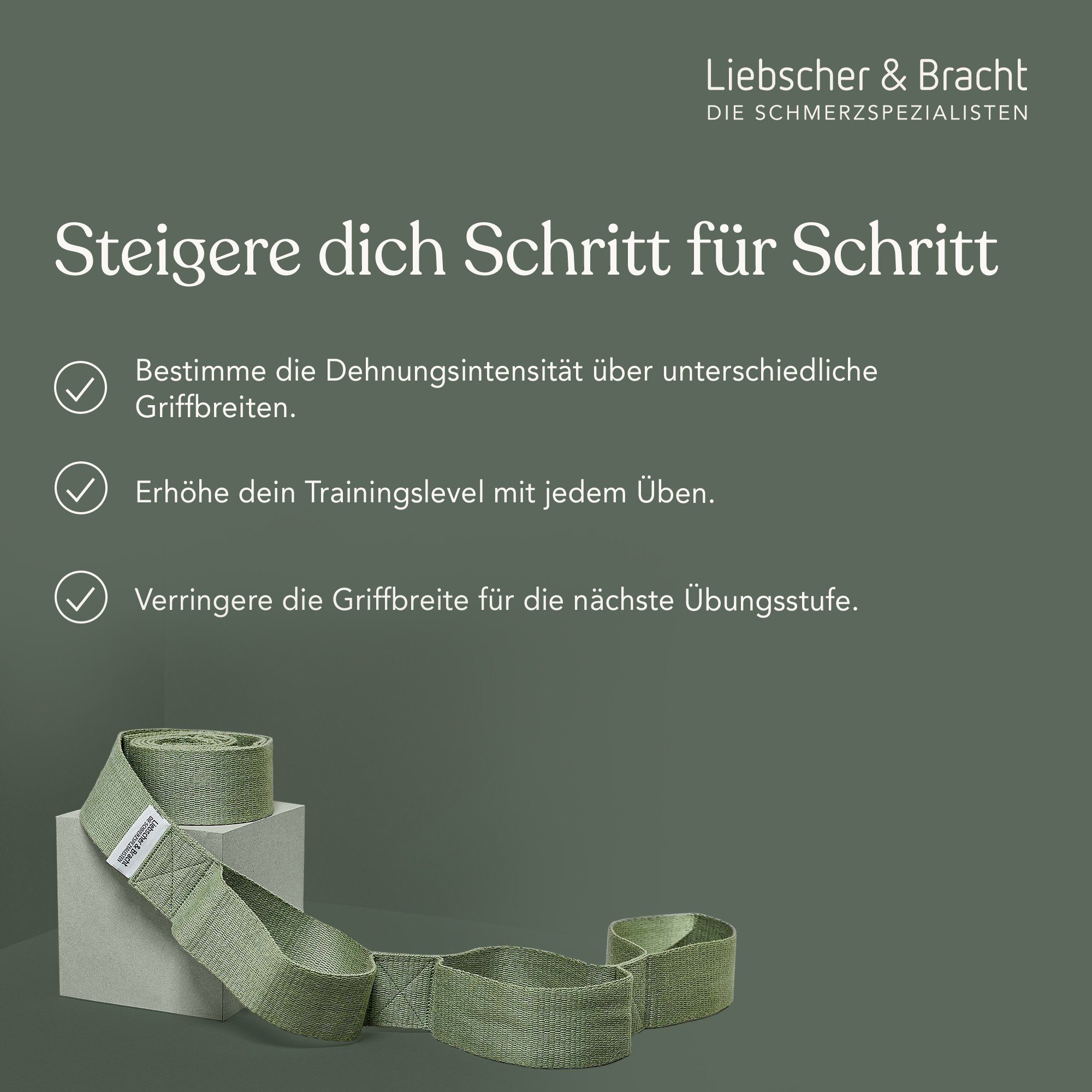 Liebscher & Bracht Physiobänder Liebscher & Bracht Der Schulterretter, robustes Baumwollband + unterschiedliche Griffbreiten
