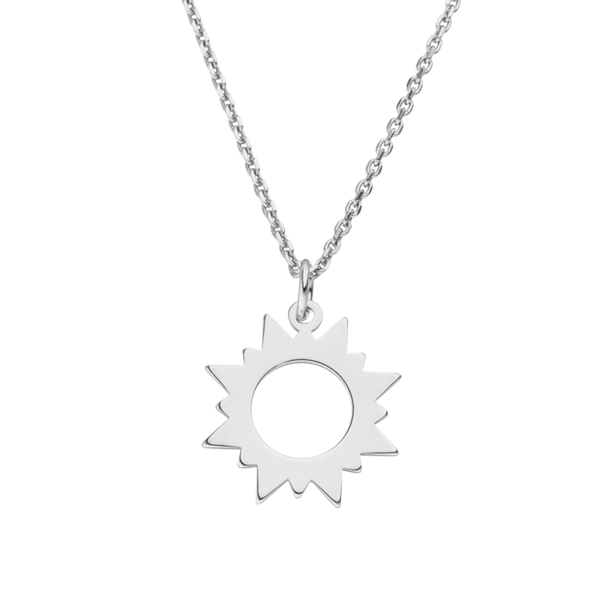Kette mit Anhänger Halskette SONNE Anhänger 925 Silber