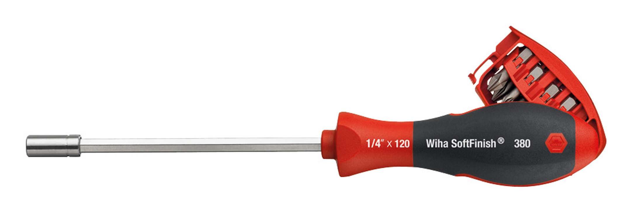 Wiha Bit-Schraubendreher, (8 St), Magazinhalter 8tlg. kombiniert