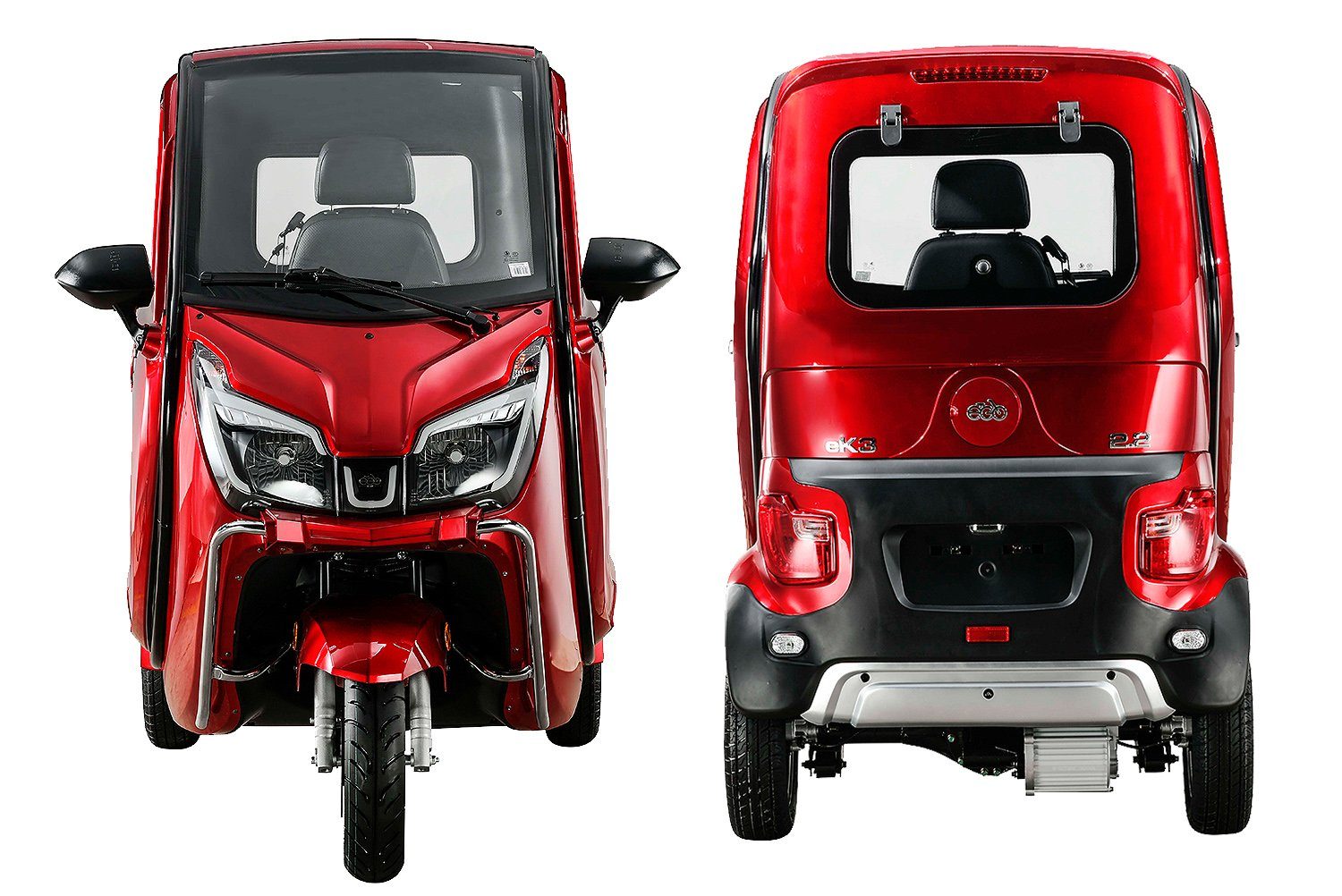 Geco Automobile E-Motorroller 2010181- E-GO! eK3 V2 1,5kW Elektroauto 60Ah, 45 km/h