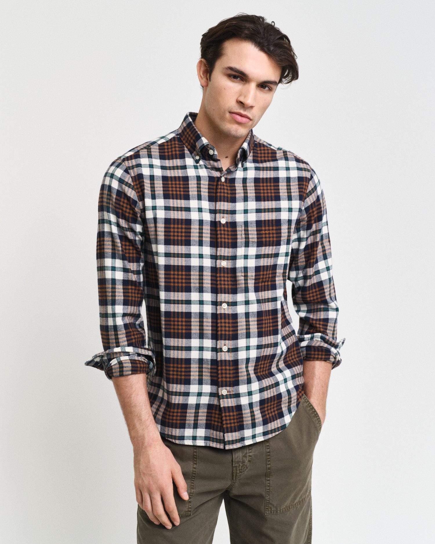Langarmhemd REG FLANNEL PLAID SHIRT