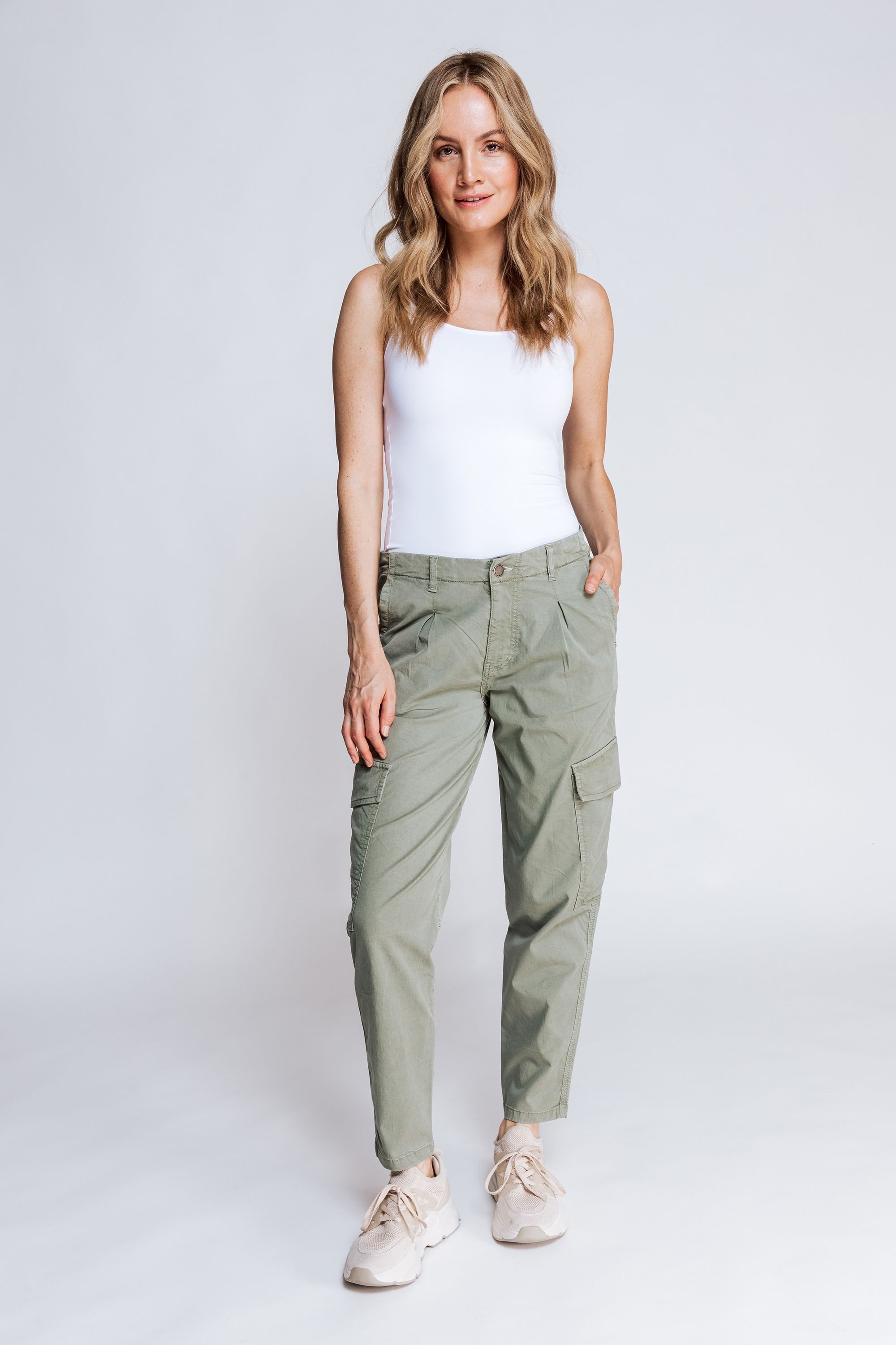 Zhrill Stoffhose Cargohose CALLA Grün (0-tlg) günstig online kaufen