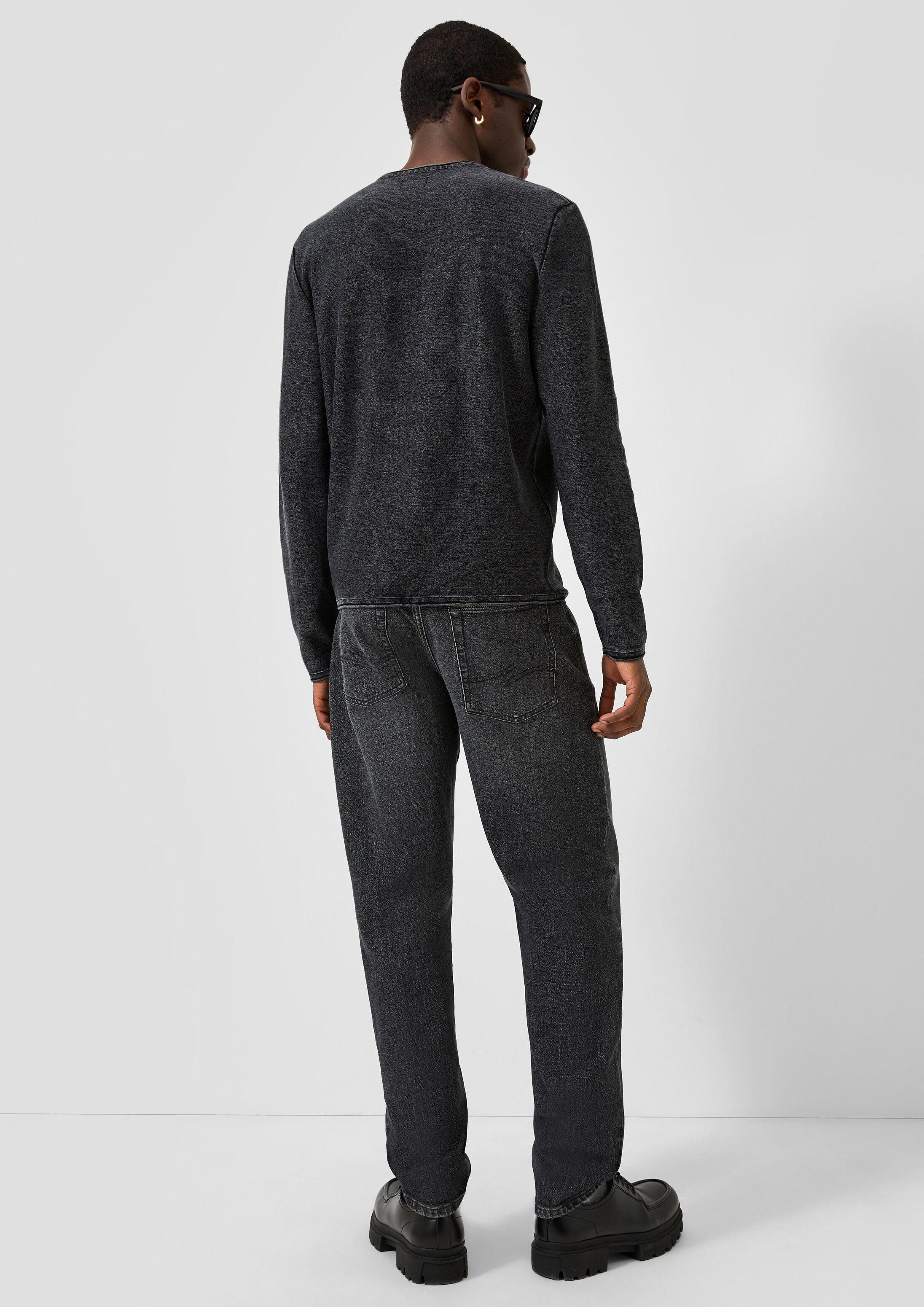 QS Longpullover Strickpullover Gewaschener Strickpullover