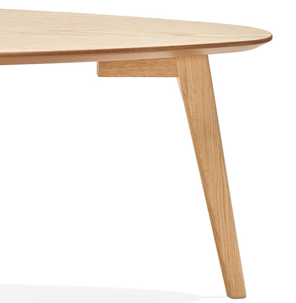 x (natural) Helles KADIMA Beistelltisch FLORA Holz 50 Tischset DESIGN