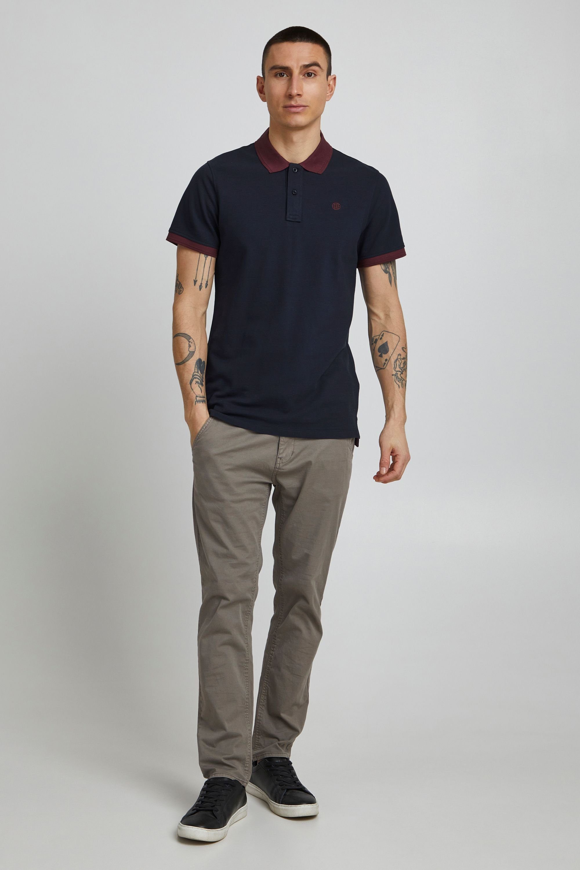Blend Poloshirt BHRalf (1-tlg) Polo mit farblich abgesetztem Kragen